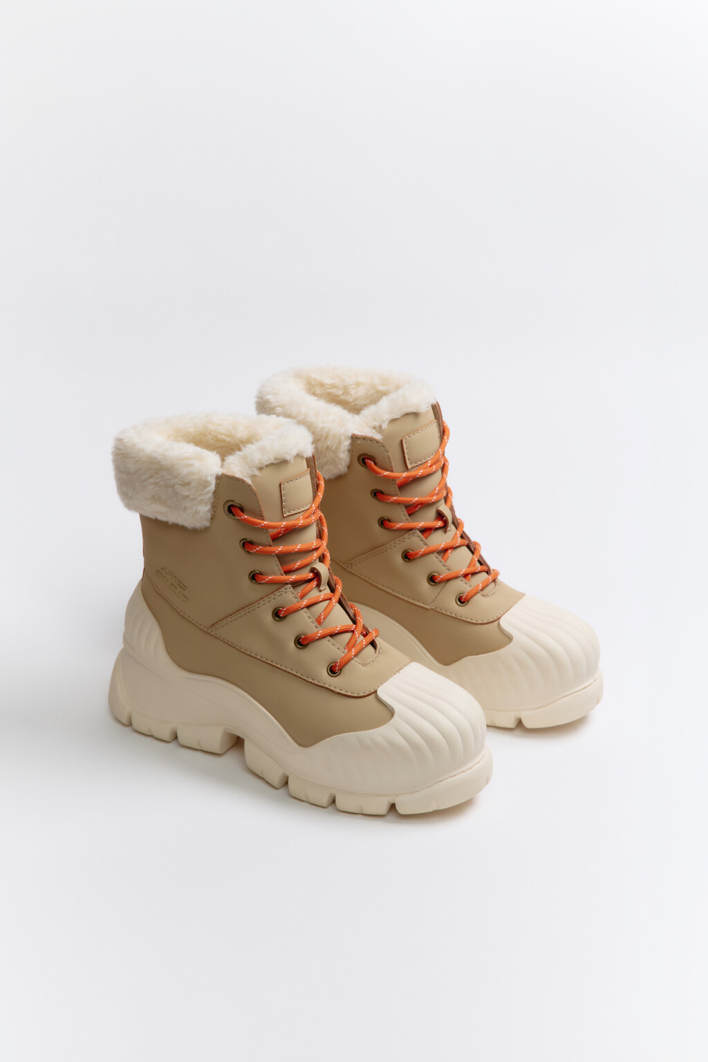 Ботинки зимние с теплой подкладкой - цвет бежевый - 3