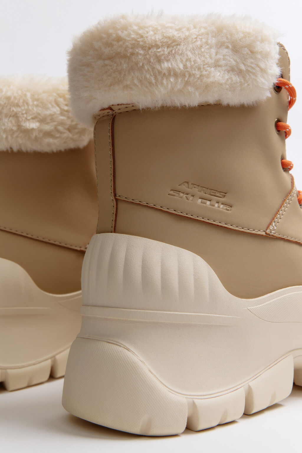 Ботинки зимние с теплой подкладкой - цвет бежевый - 4