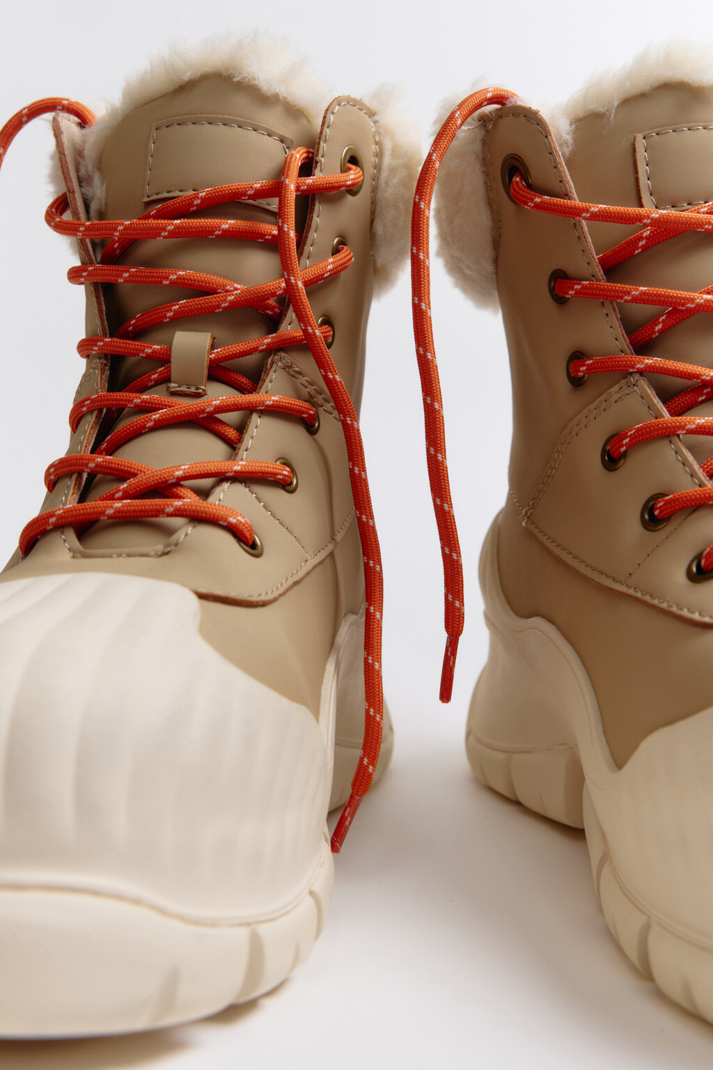 Ботинки зимние с теплой подкладкой - цвет бежевый - 5