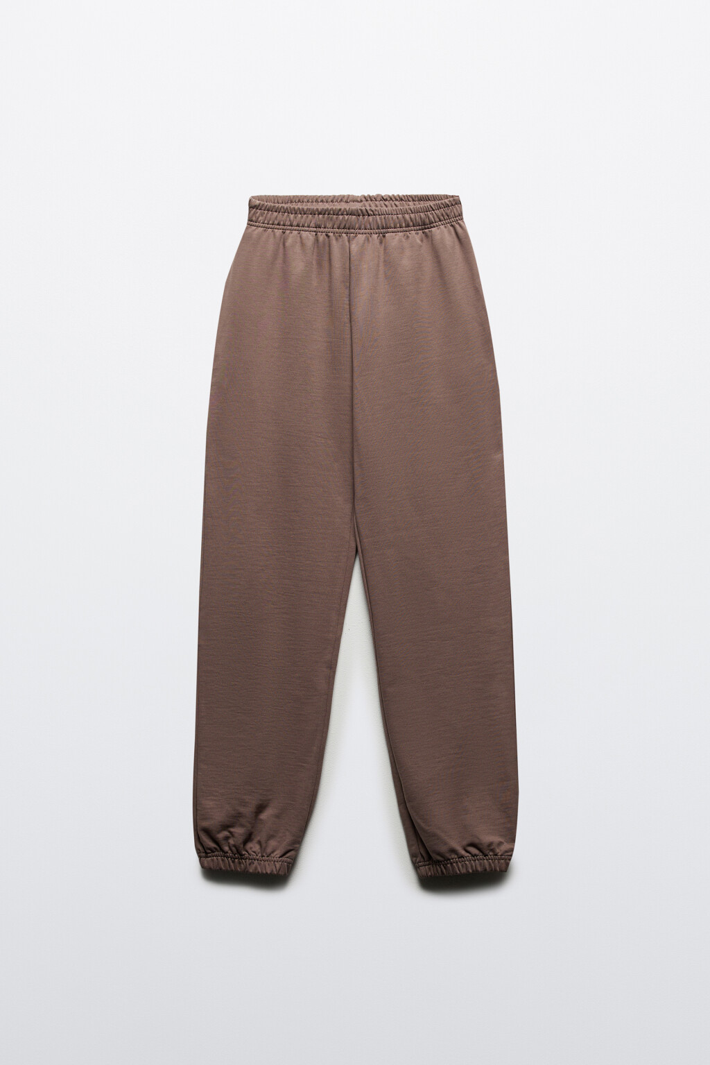 Брюки-джоггеры базовые из хлопкового футера - цвет бежевый - 7