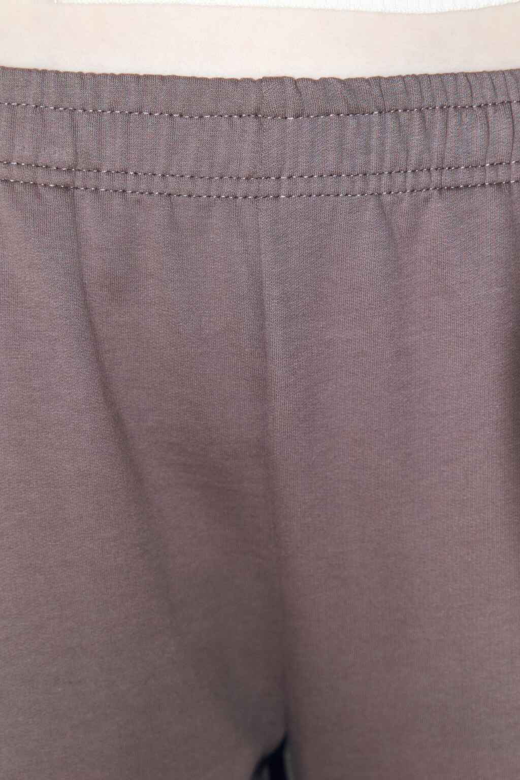 Брюки-джоггеры базовые из хлопкового футера - цвет бежевый - 5