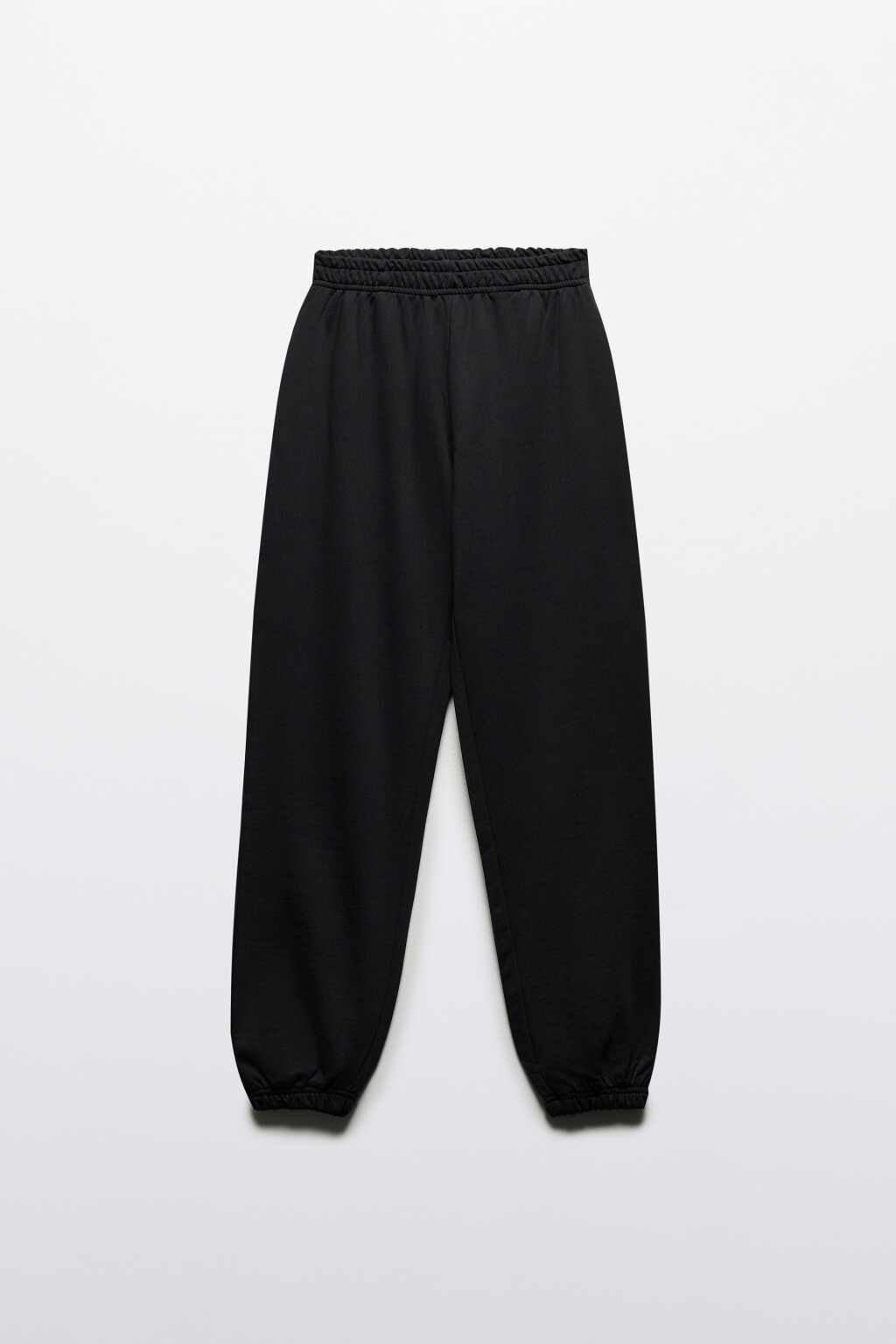 Брюки-джоггеры базовые из хлопкового футера - цвет черный - 7