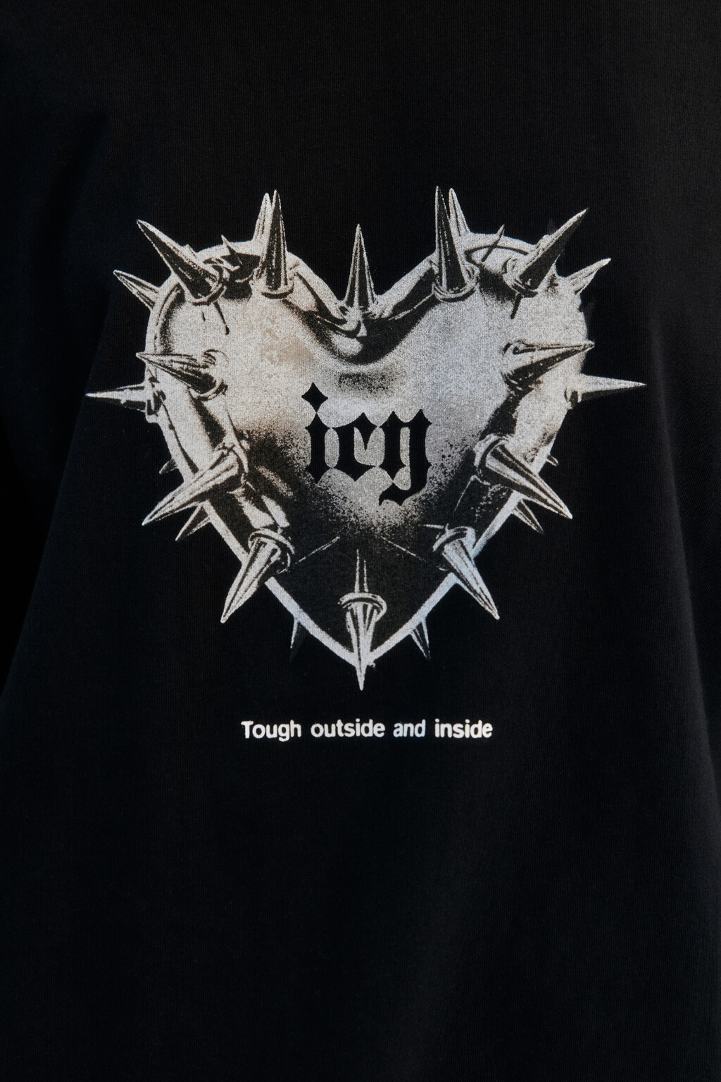 Футболка прямая хлопковая с принтом - цвет черный - 6