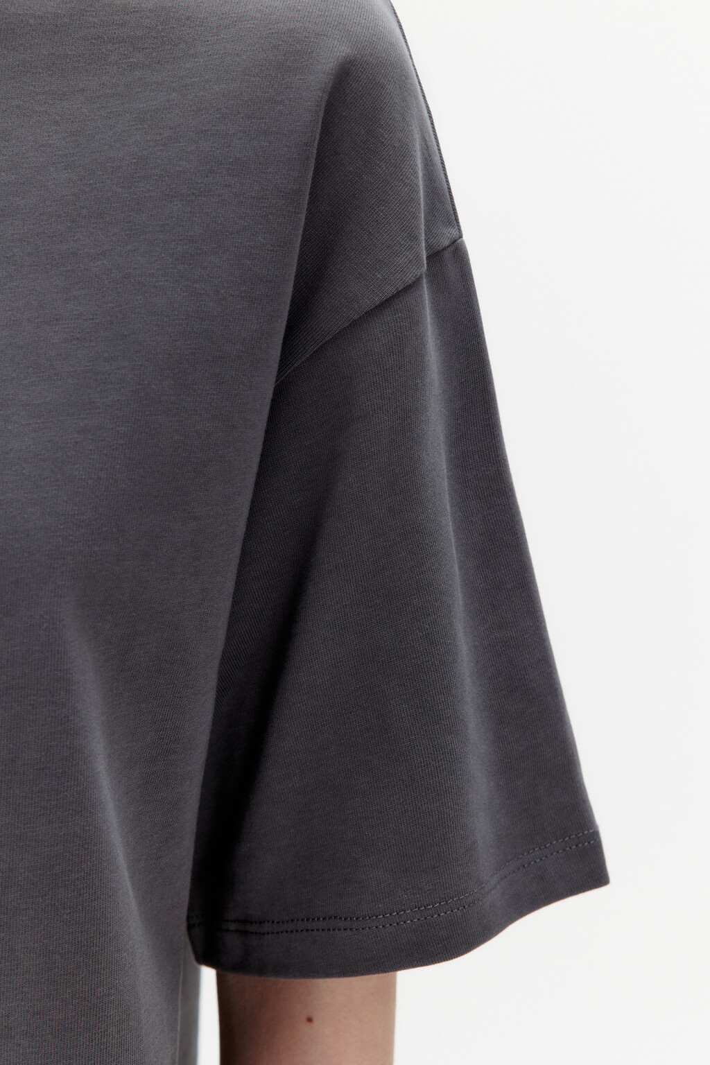 Футболка oversize из плотного хлопка - цвет серый - 6