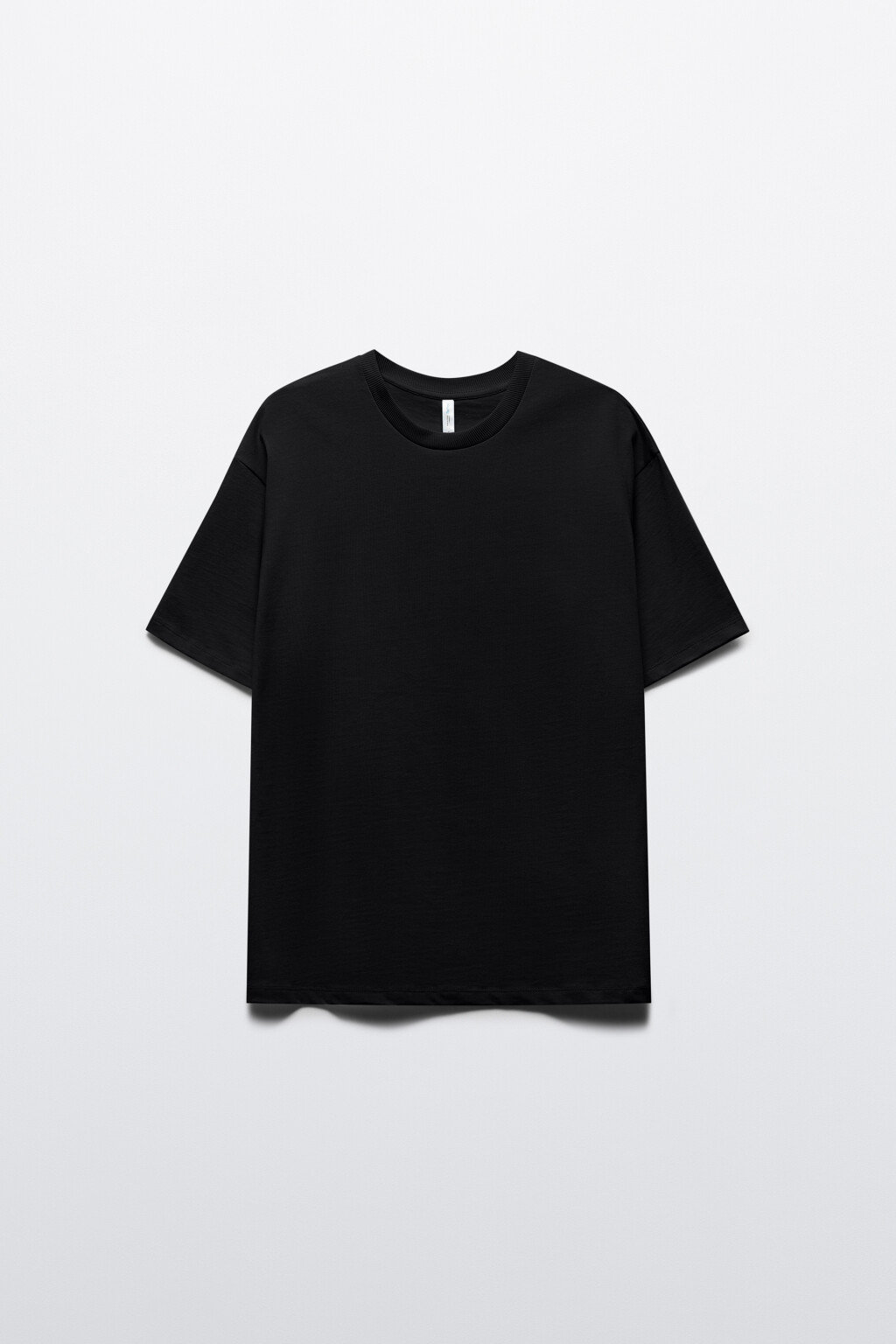 Футболка oversize из плотного хлопка - цвет черный - 8