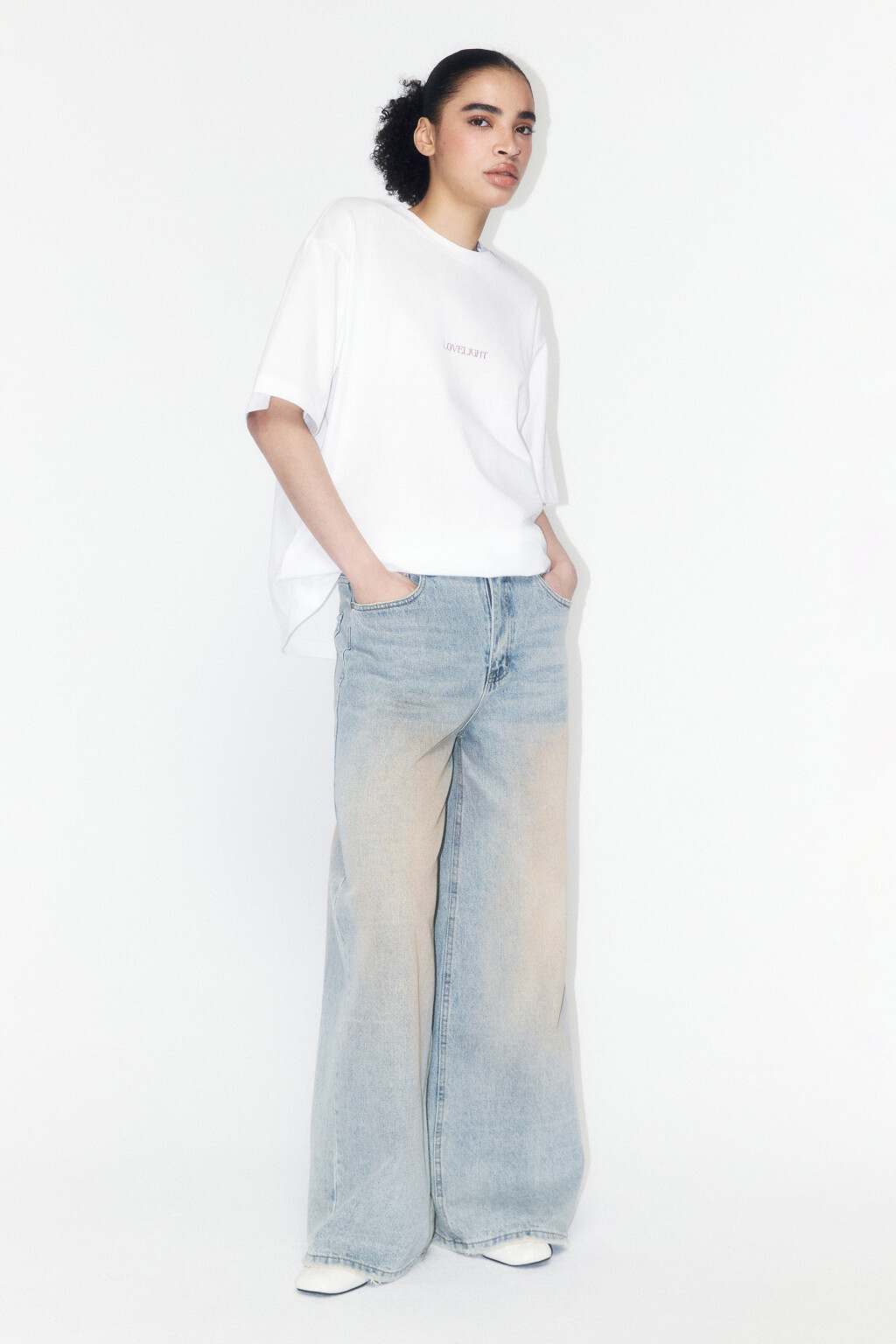 Футболка хлопковая с принтом в стиле таро - цвет белый - 4