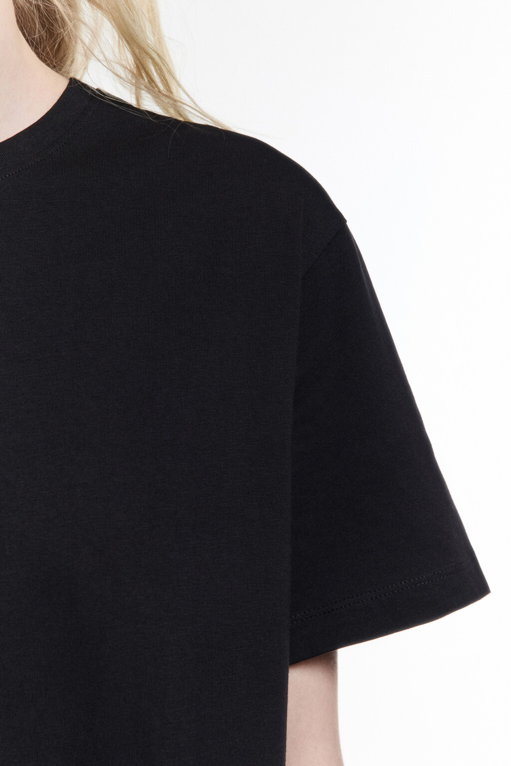 Футболка с вареным эффектом и принтом - цвет черный - 7