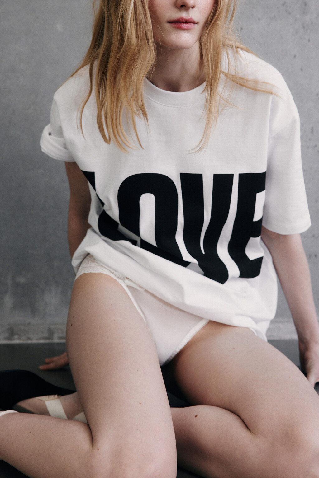 Футболка хлопковая с рисунком и надписью - цвет белый - 7