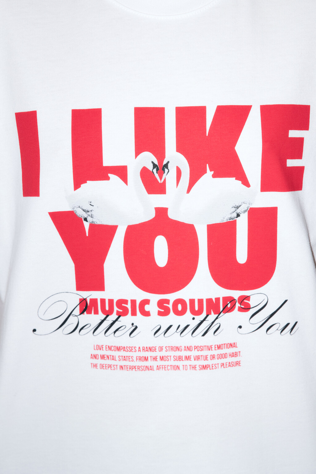 Футболка хлопковая с рисунком и надписью - цвет белый - 5