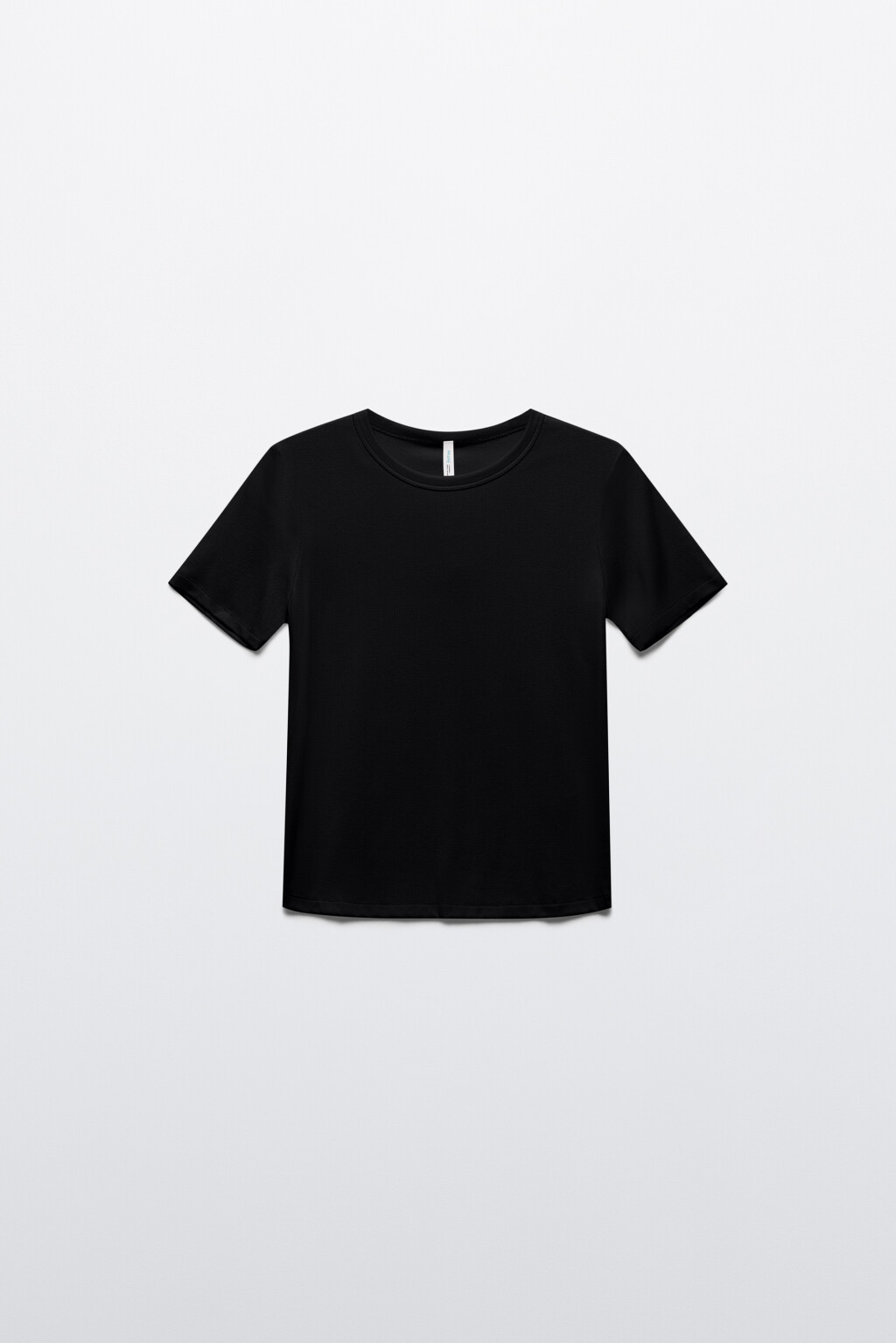 Футболка трикотажная из вискозы - цвет черный - 8
