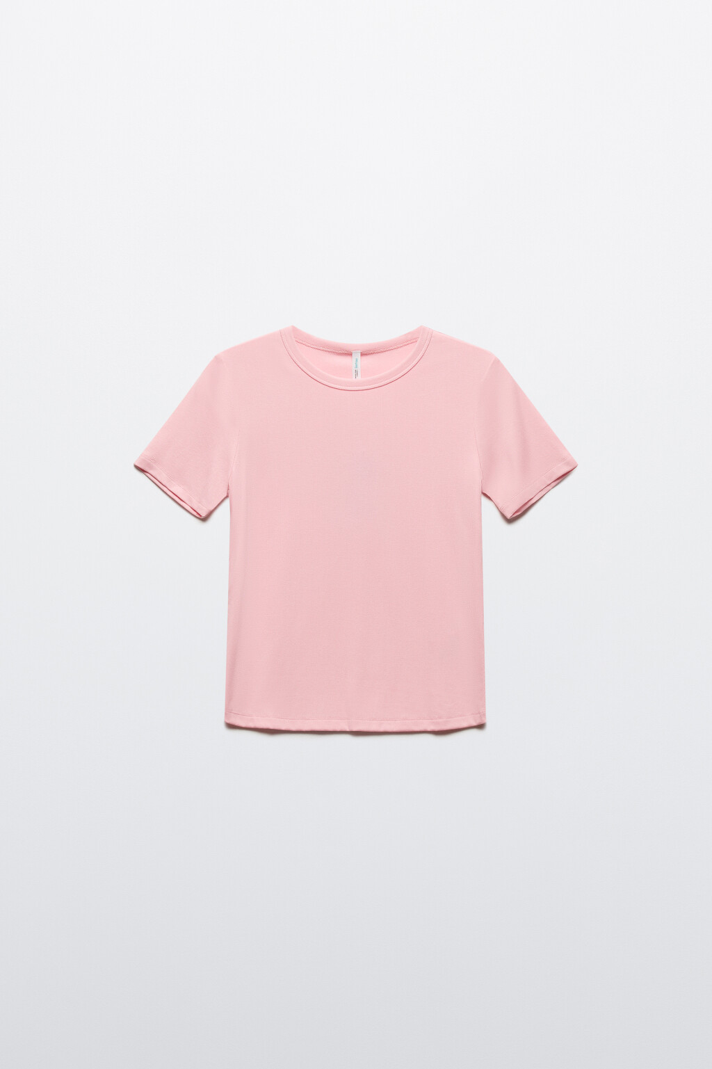 Футболка трикотажная из вискозы - цвет розовый - 8