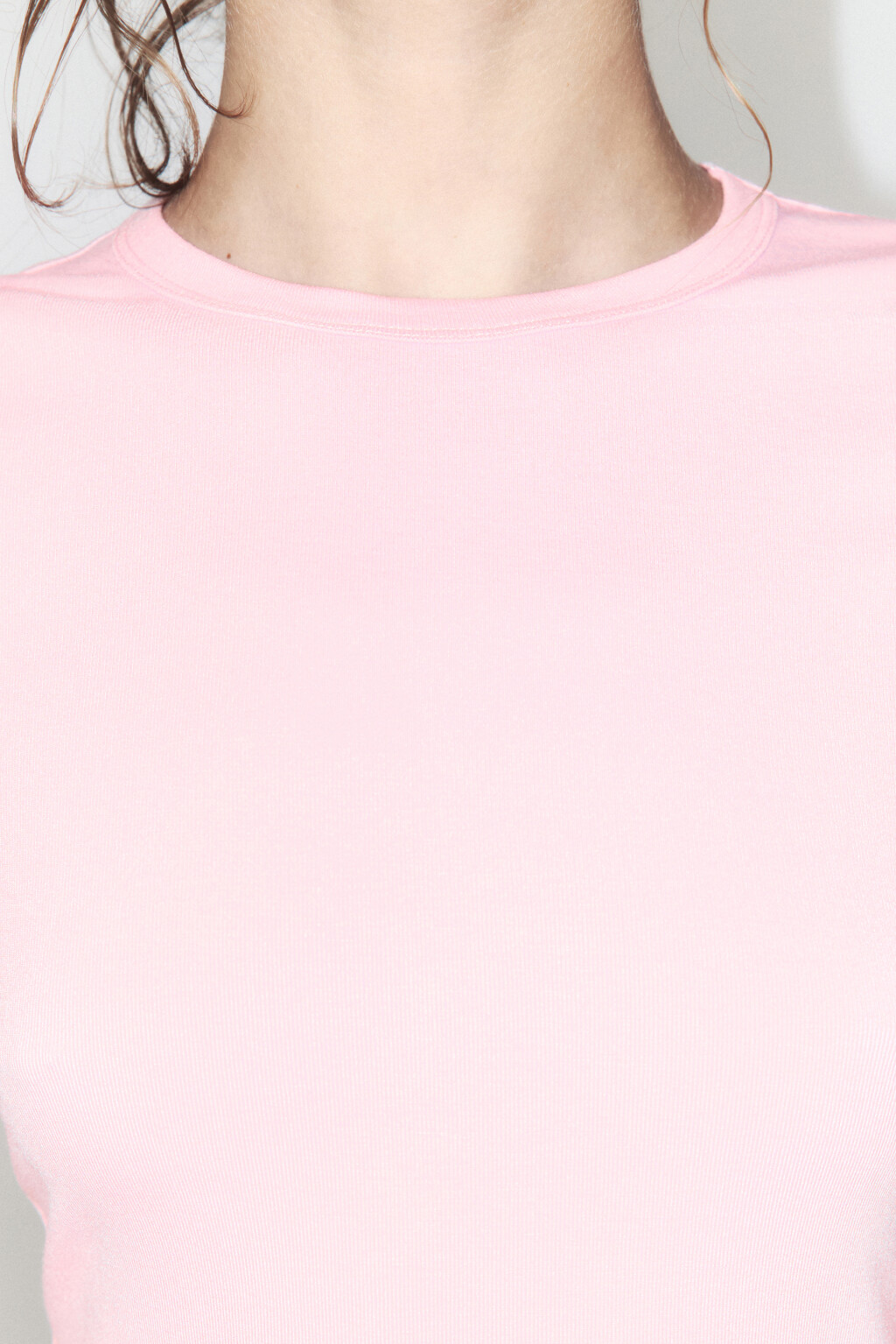 Футболка трикотажная из вискозы - цвет розовый - 6