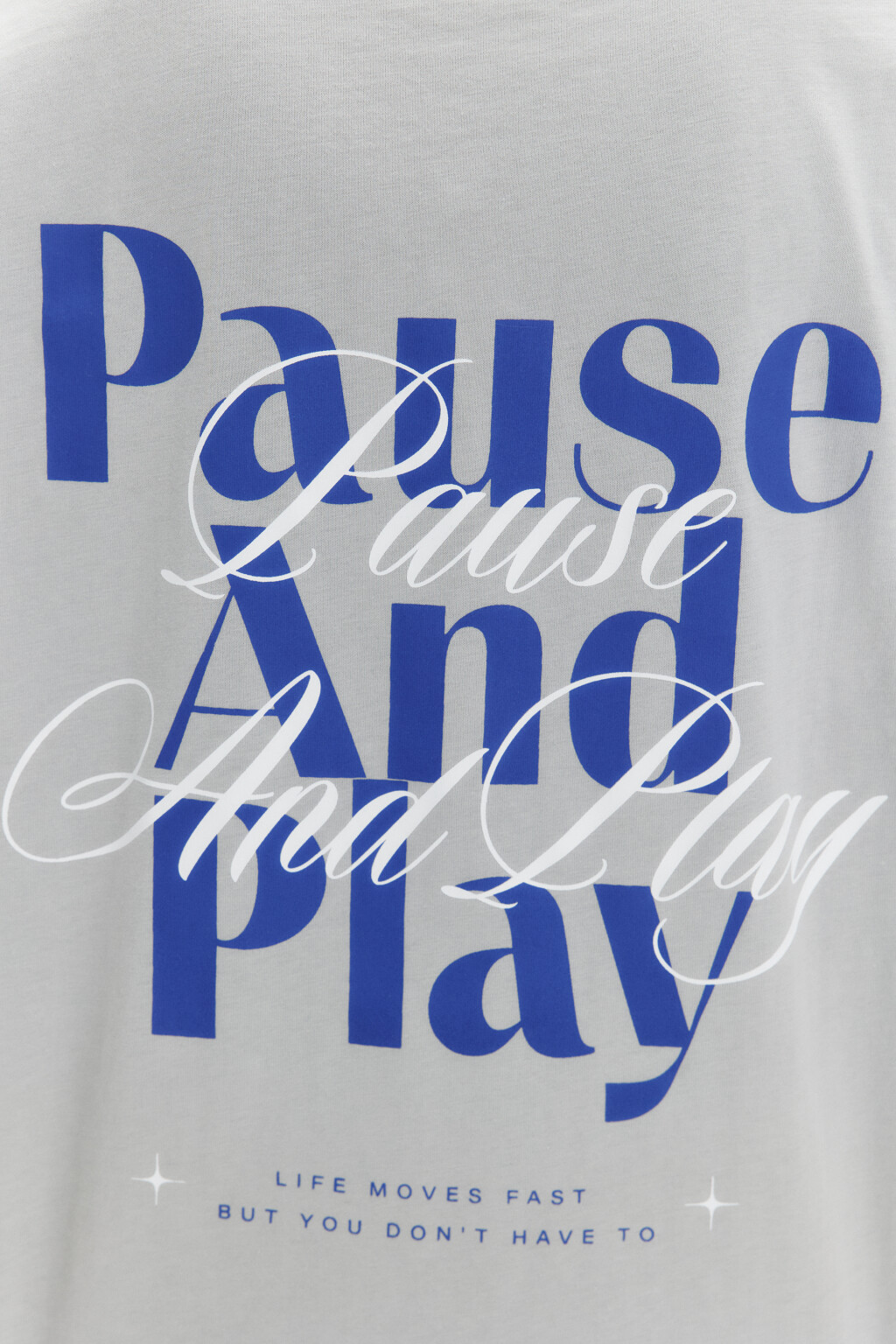 Футболка прямая хлопковая с принтом - цвет серый - 6