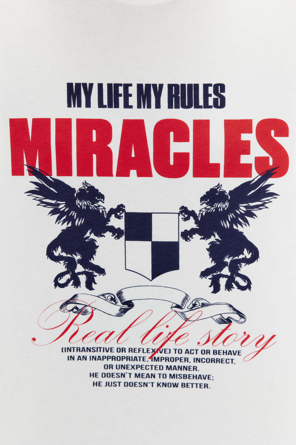 Футболка прямая хлопковая с принтом - цвет белый - 5