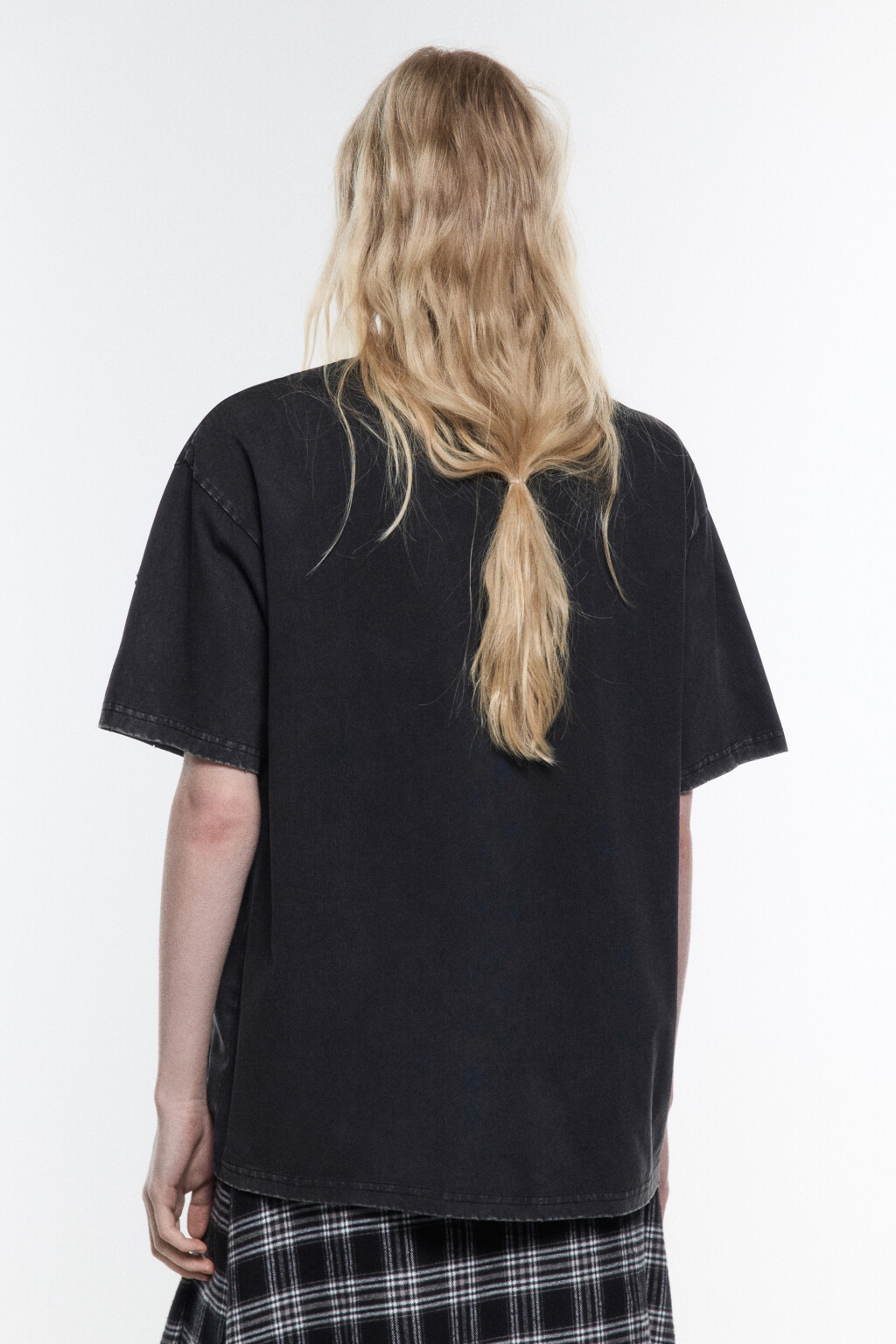 Футболка хлопковая с состаренным эффектом - цвет серый - 4