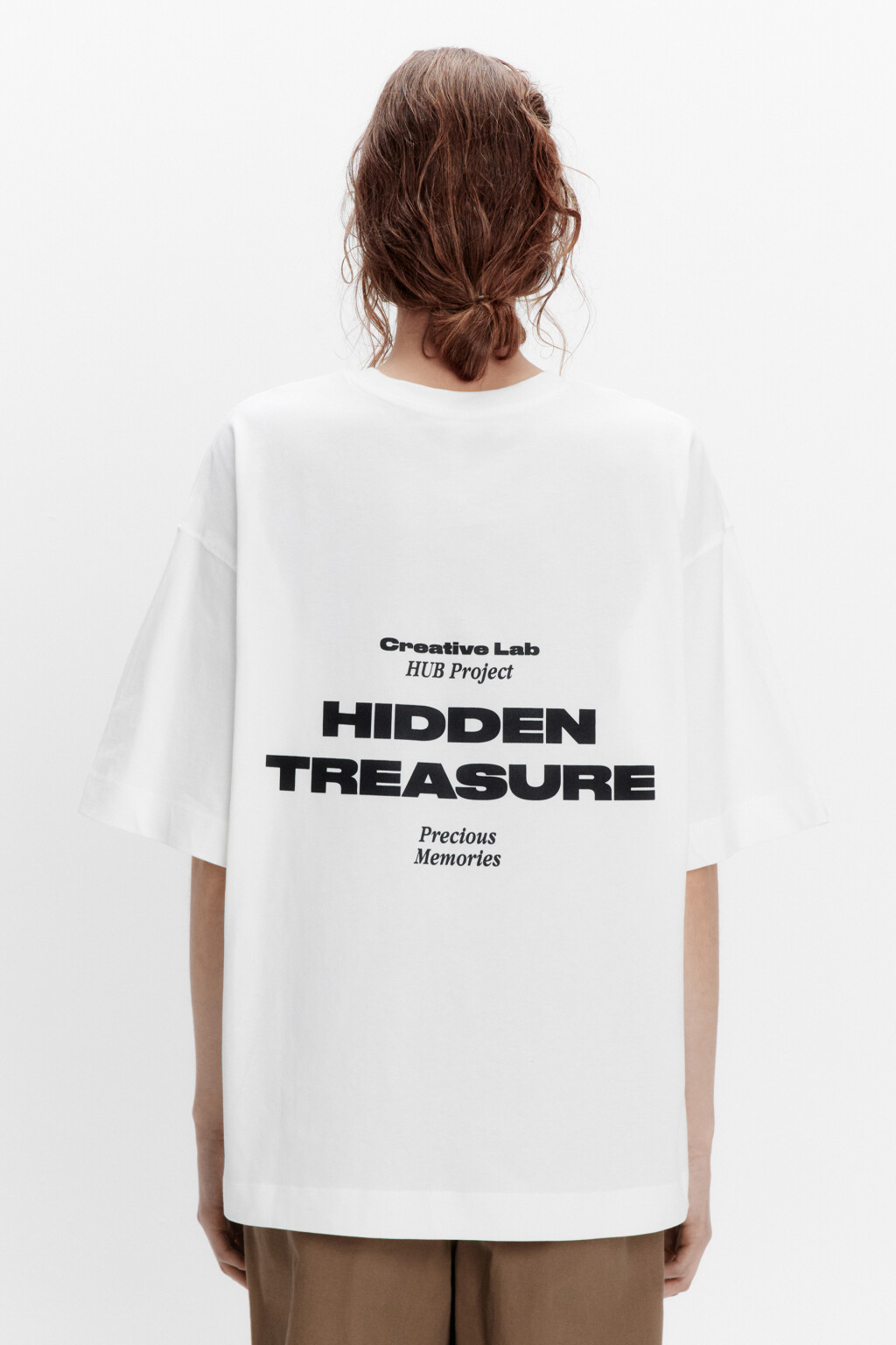 Футболка унисекс хлопковая с принтом - цвет белый - 4