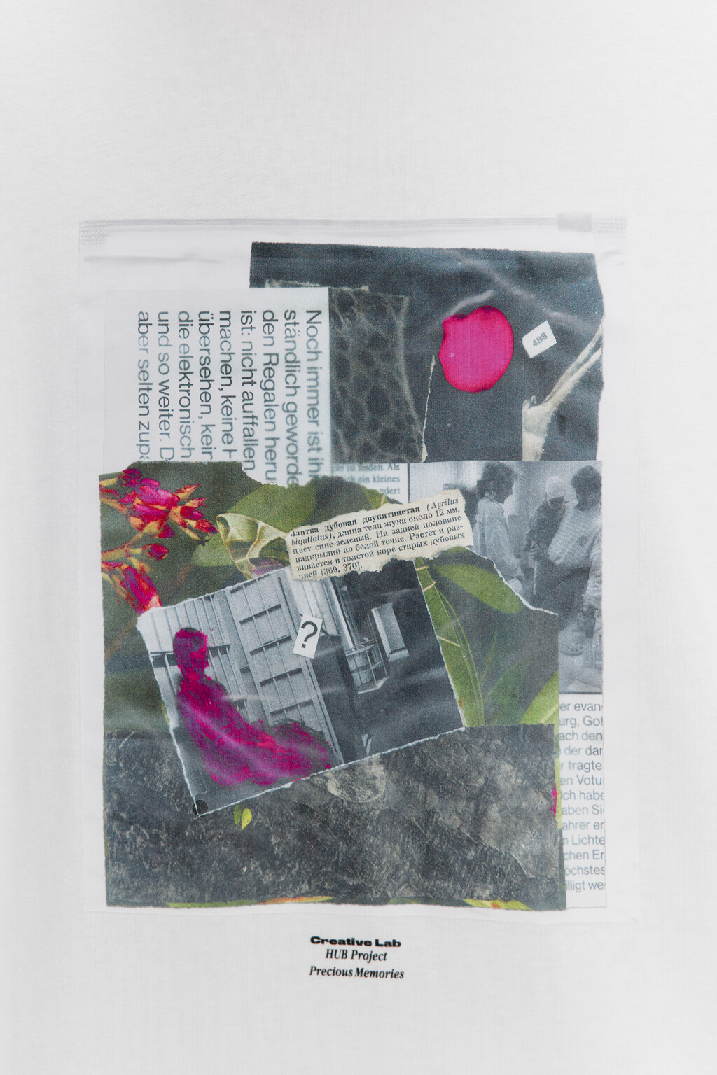 Футболка унисекс хлопковая с принтом - цвет белый - 6