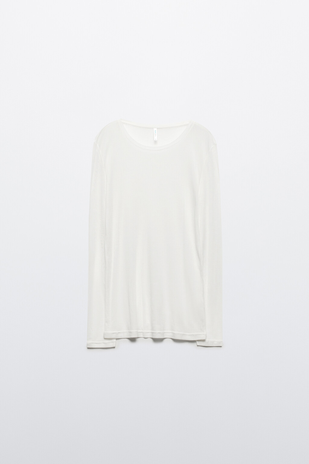 Лонгслив трикотажный из лиоцелла - цвет белый - 9