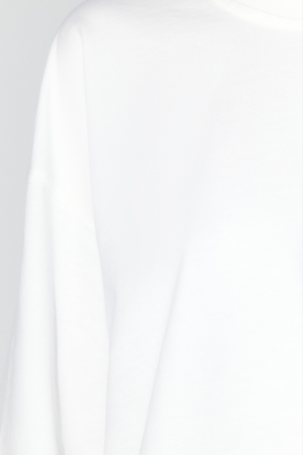 Свитшот базовый из хлопкового футера - цвет молочный - 6