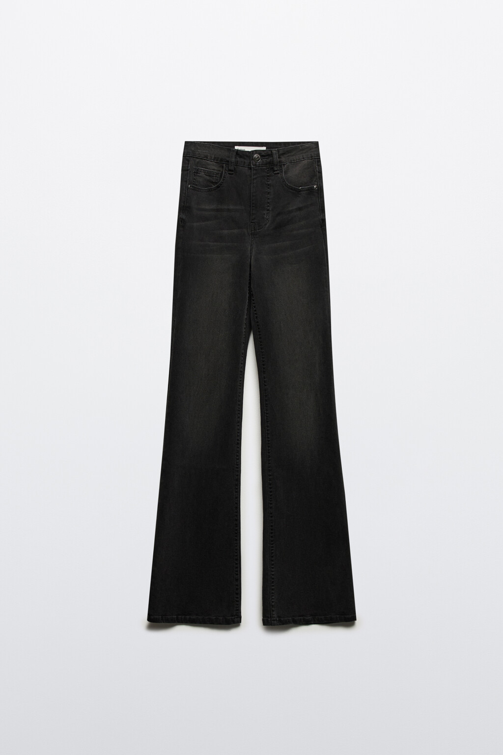 Джинсы flare расклешенные с разрезами - цвет серый - 8