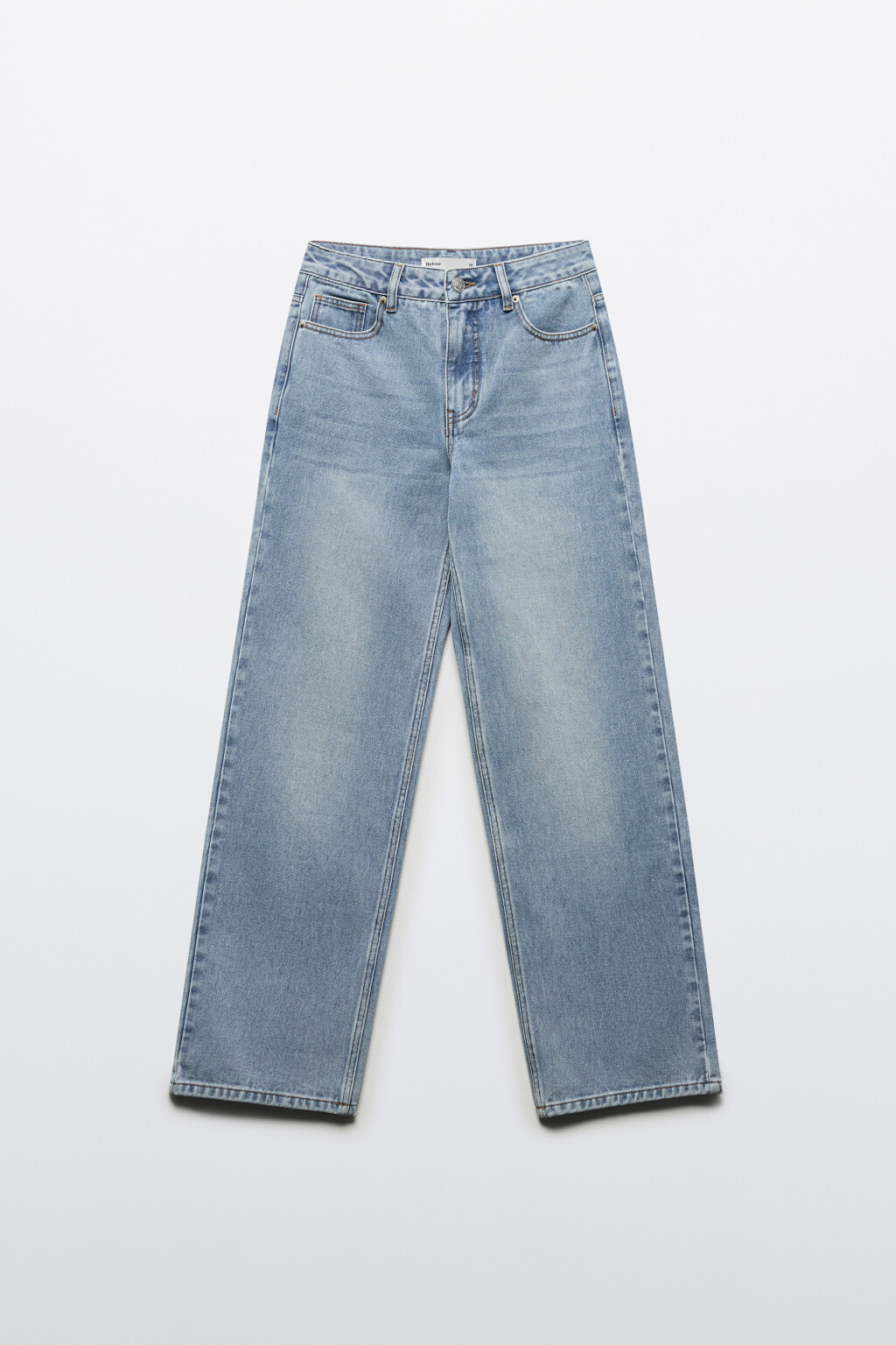 Джинсы прямые со средней посадкой - цвет голубой - 7