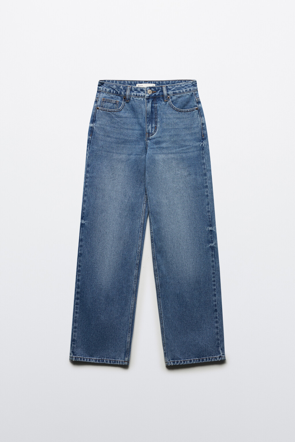 Джинсы прямые со средней посадкой - цвет голубой - 7