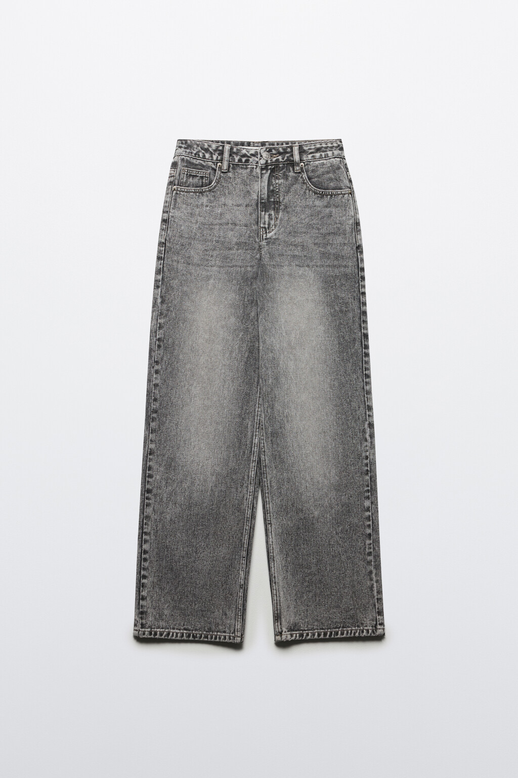 Джинсы прямые со средней посадкой - цвет серый - 7