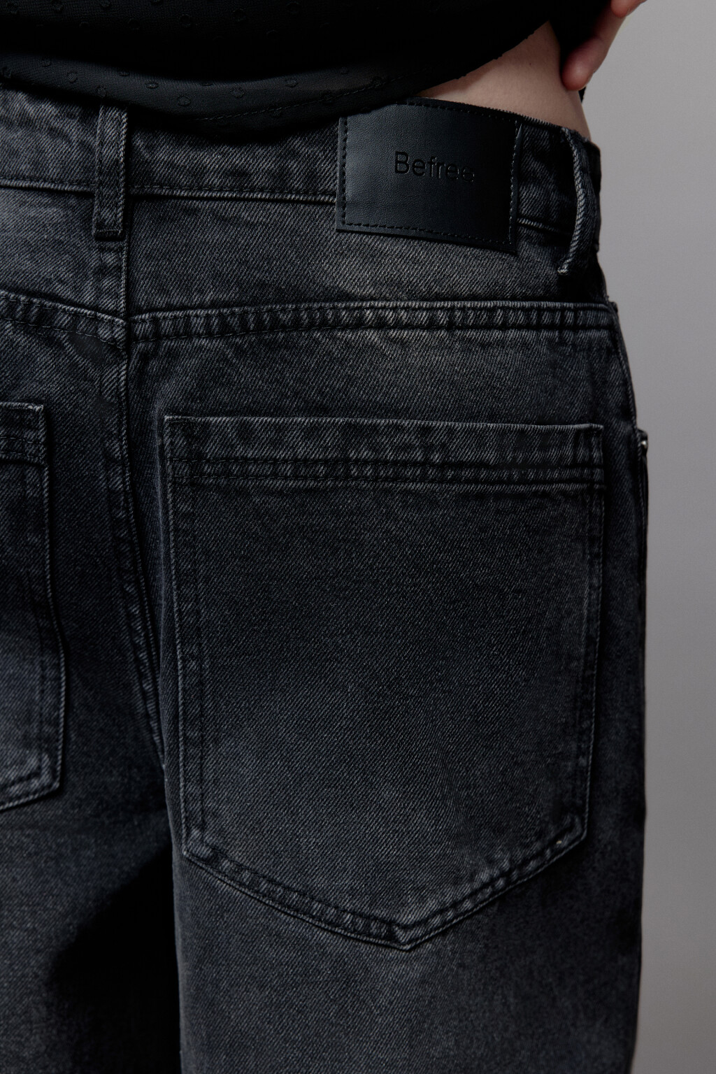 Джинсы baggy fit со средней посадкой - цвет серый - 8