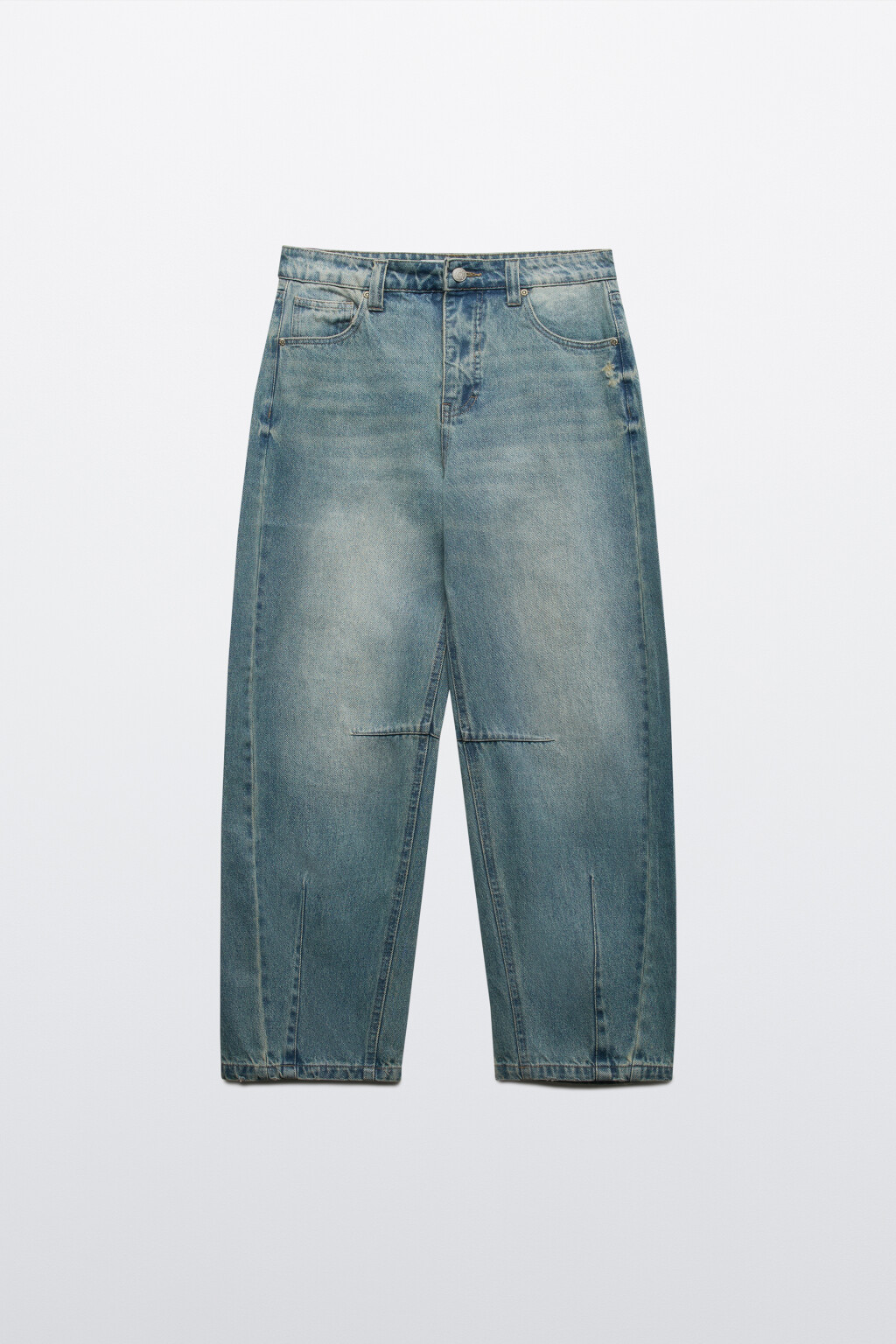 Джинсы barrel fit со средней посадкой - цвет синий - 7