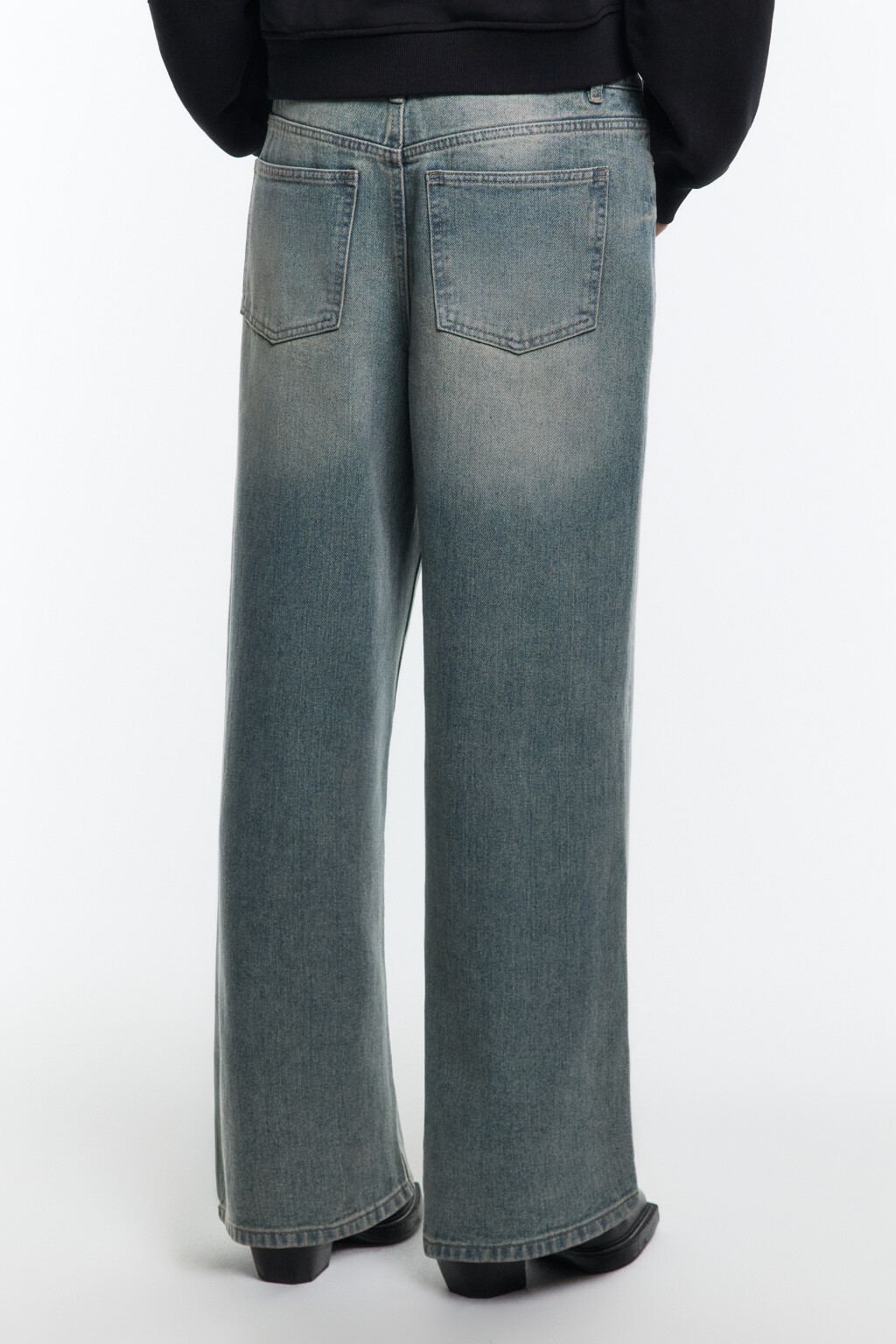 Джинсы baggy fit с низкой посадкой - цвет синий - 4