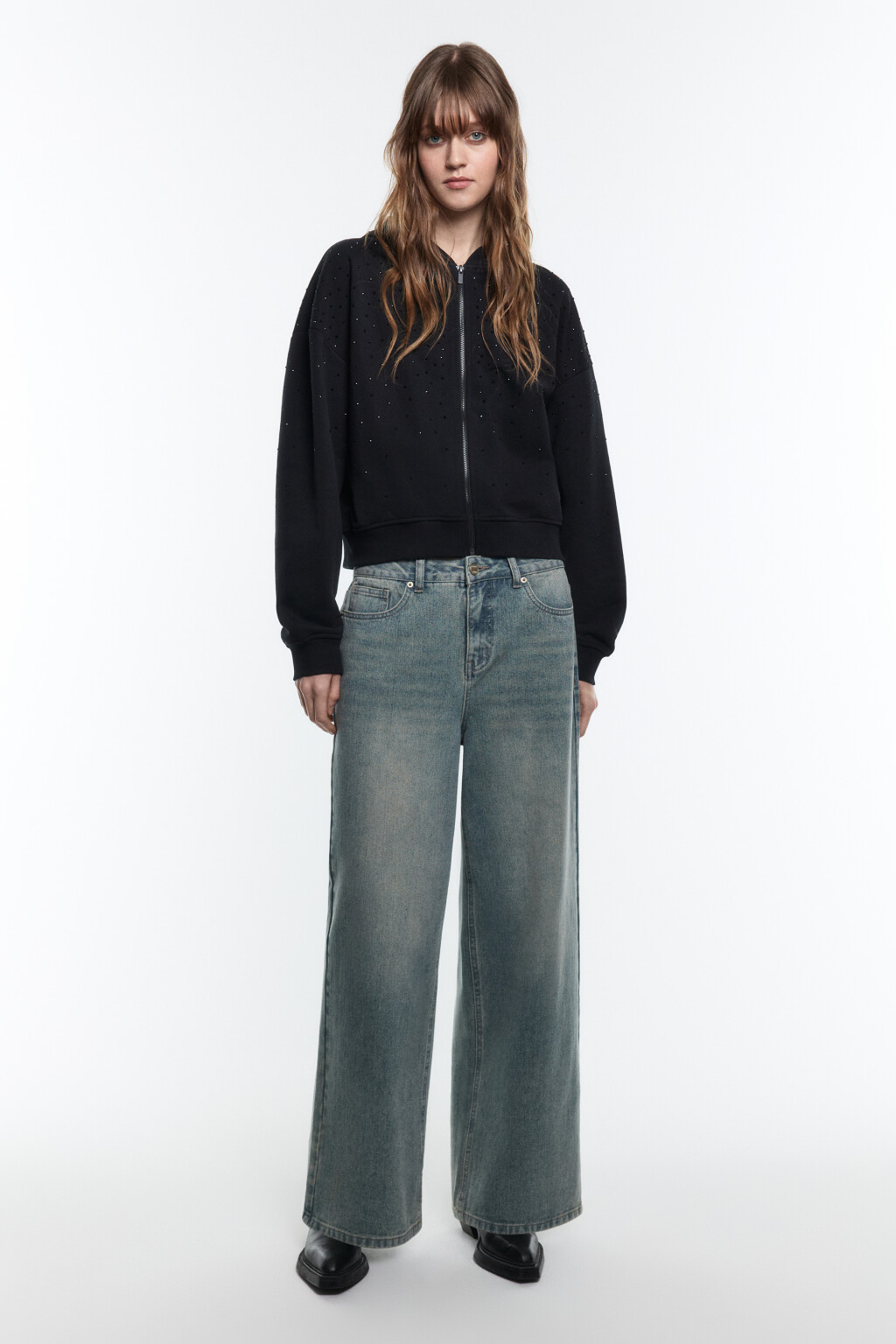 Джинсы baggy fit с низкой посадкой - цвет синий - 5