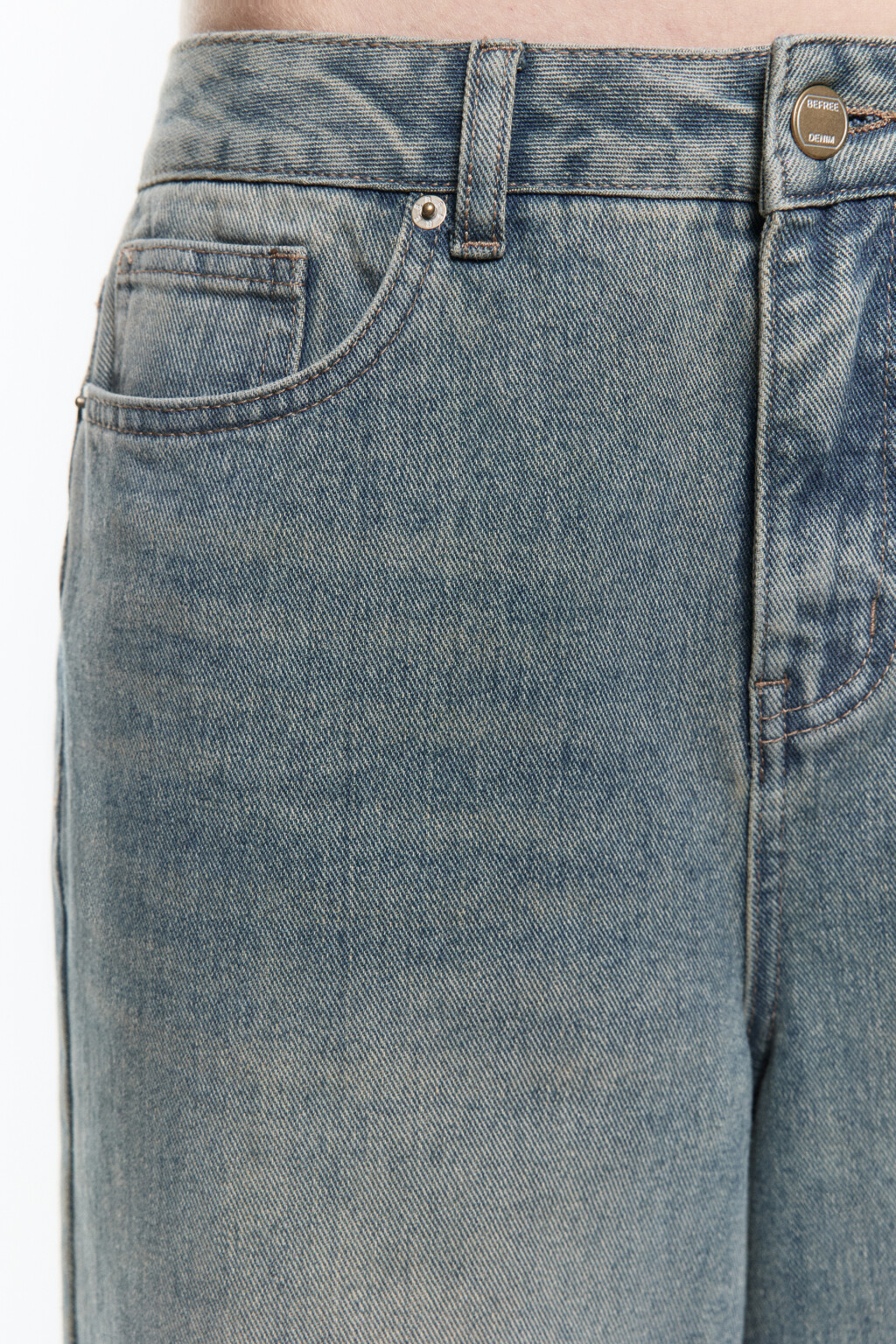 Джинсы baggy fit с низкой посадкой - цвет синий - 7