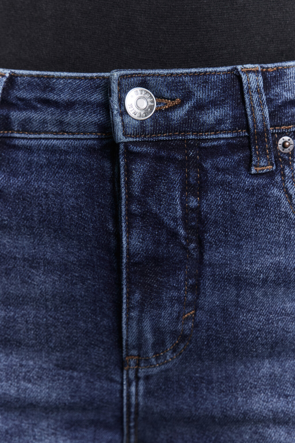 Джинсы flare расклешенные с высокой посадкой - цвет синий - 5