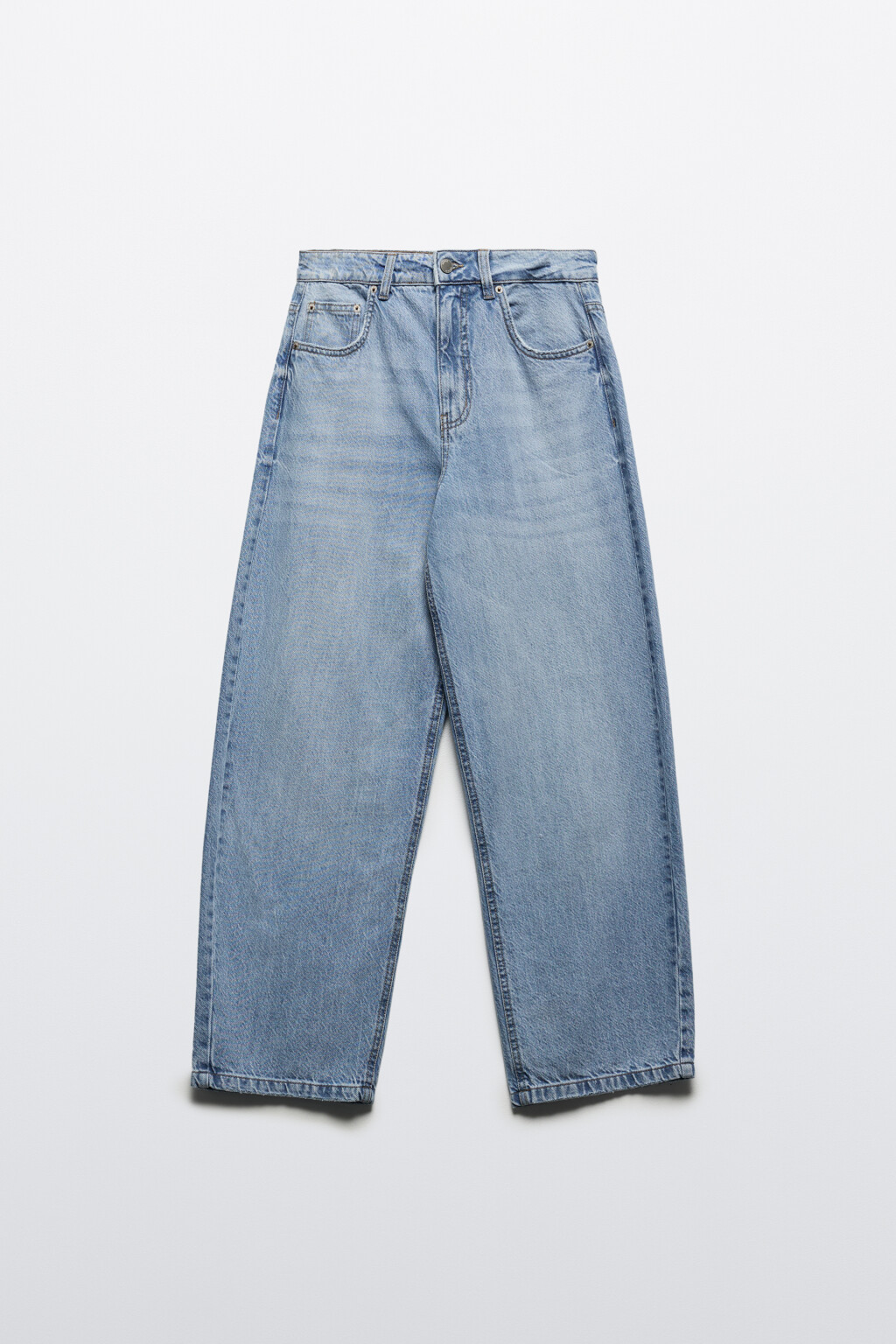 Джинсы barrel fit со средней посадкой - цвет голубой - 9