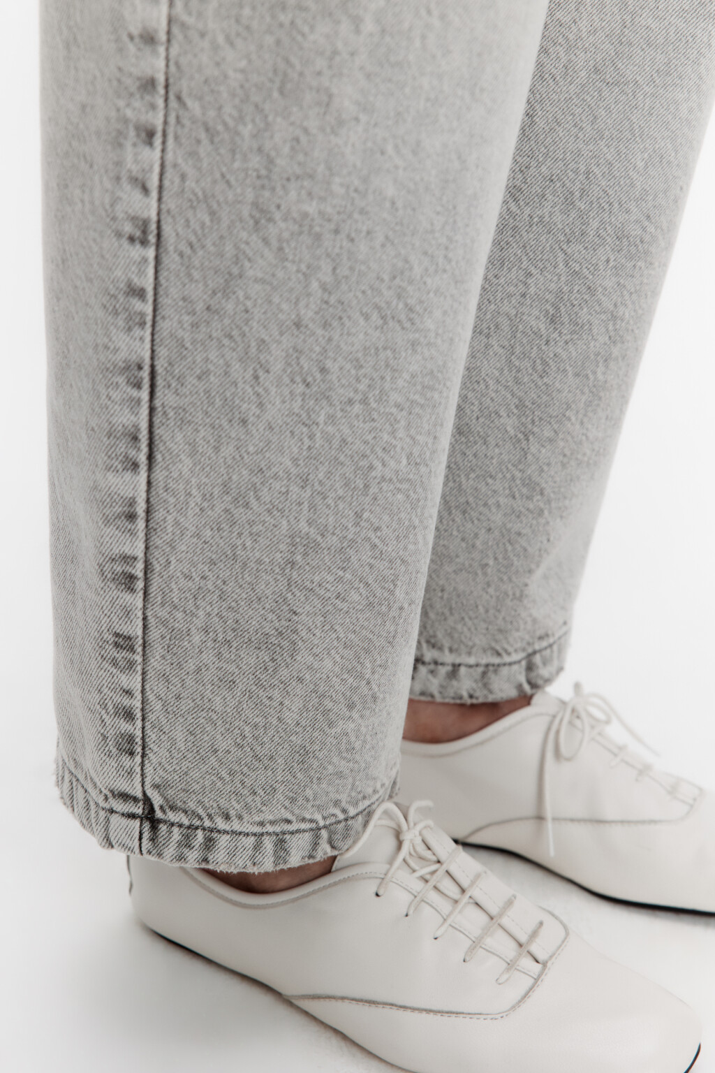 Джинсы barrel fit со средней посадкой - цвет серый - 6