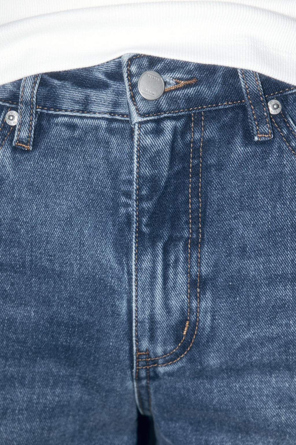 Джинсы широкие со средней посадкой - цвет голубой - 6