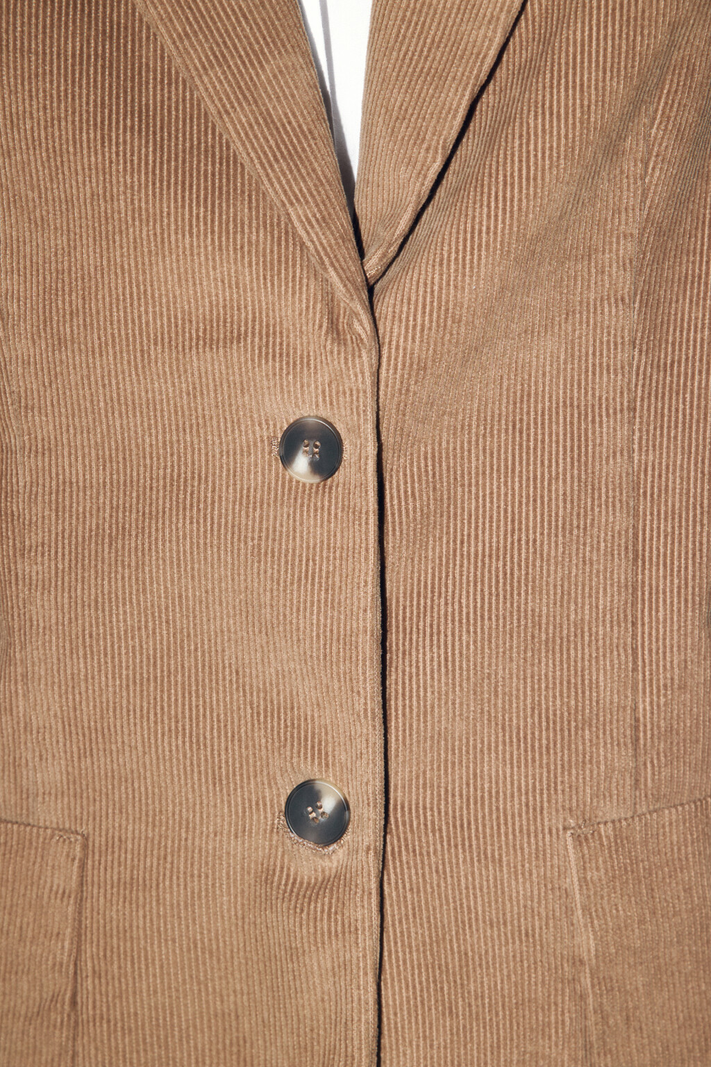 Пиджак вельветовый с накладными карманами - цвет коричневый - 7
