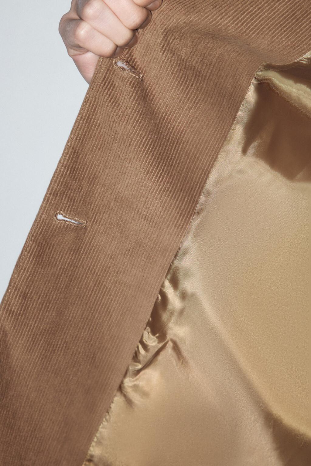 Пиджак вельветовый с накладными карманами - цвет коричневый - 9