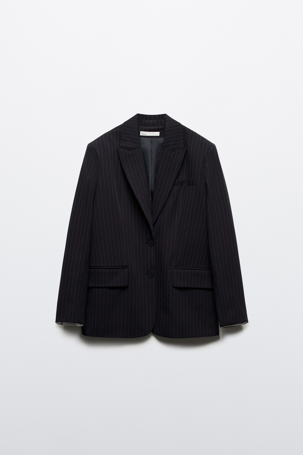 Пиджак однобортный в полоску - цвет синий - 12