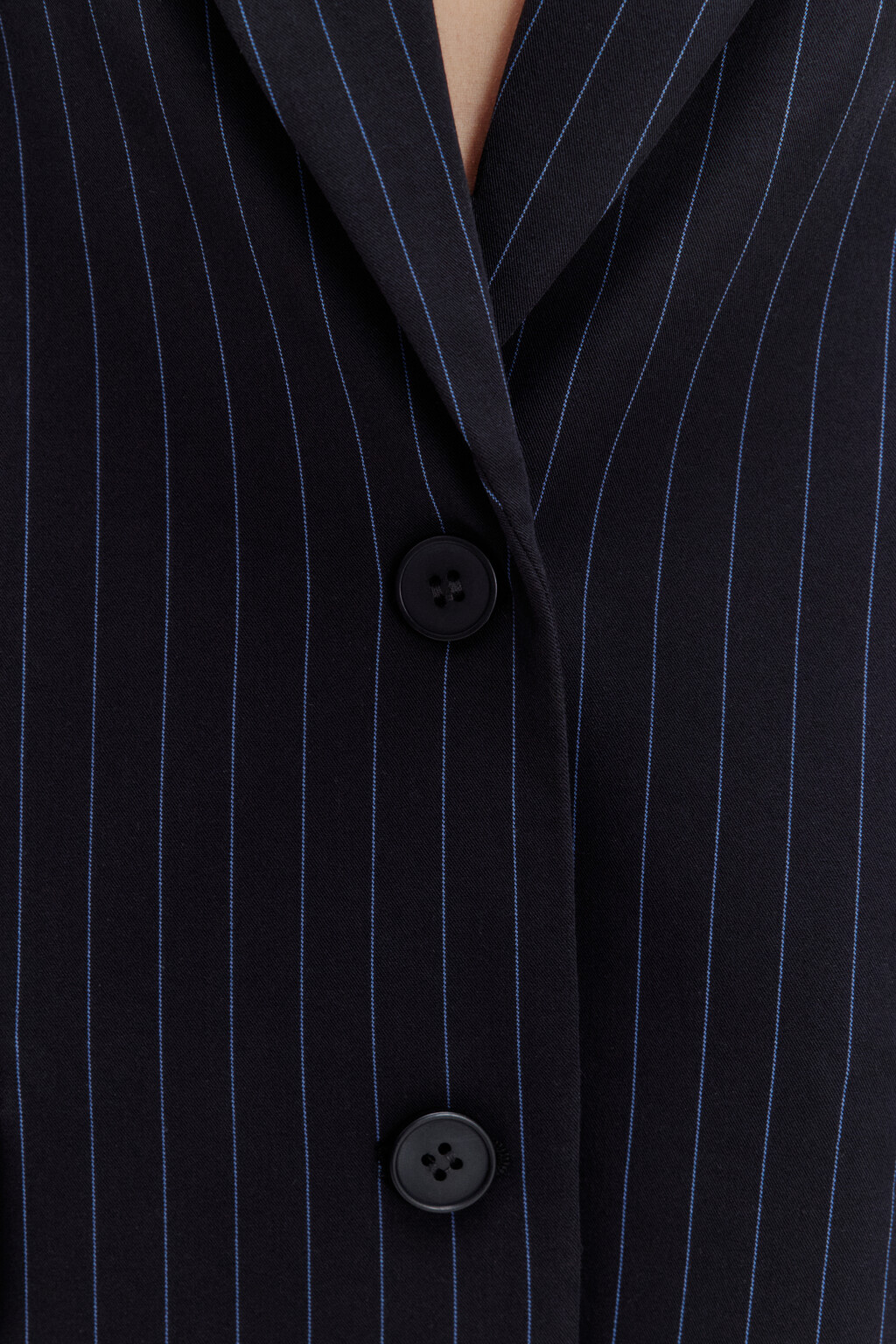 Пиджак однобортный в полоску - цвет синий - 10
