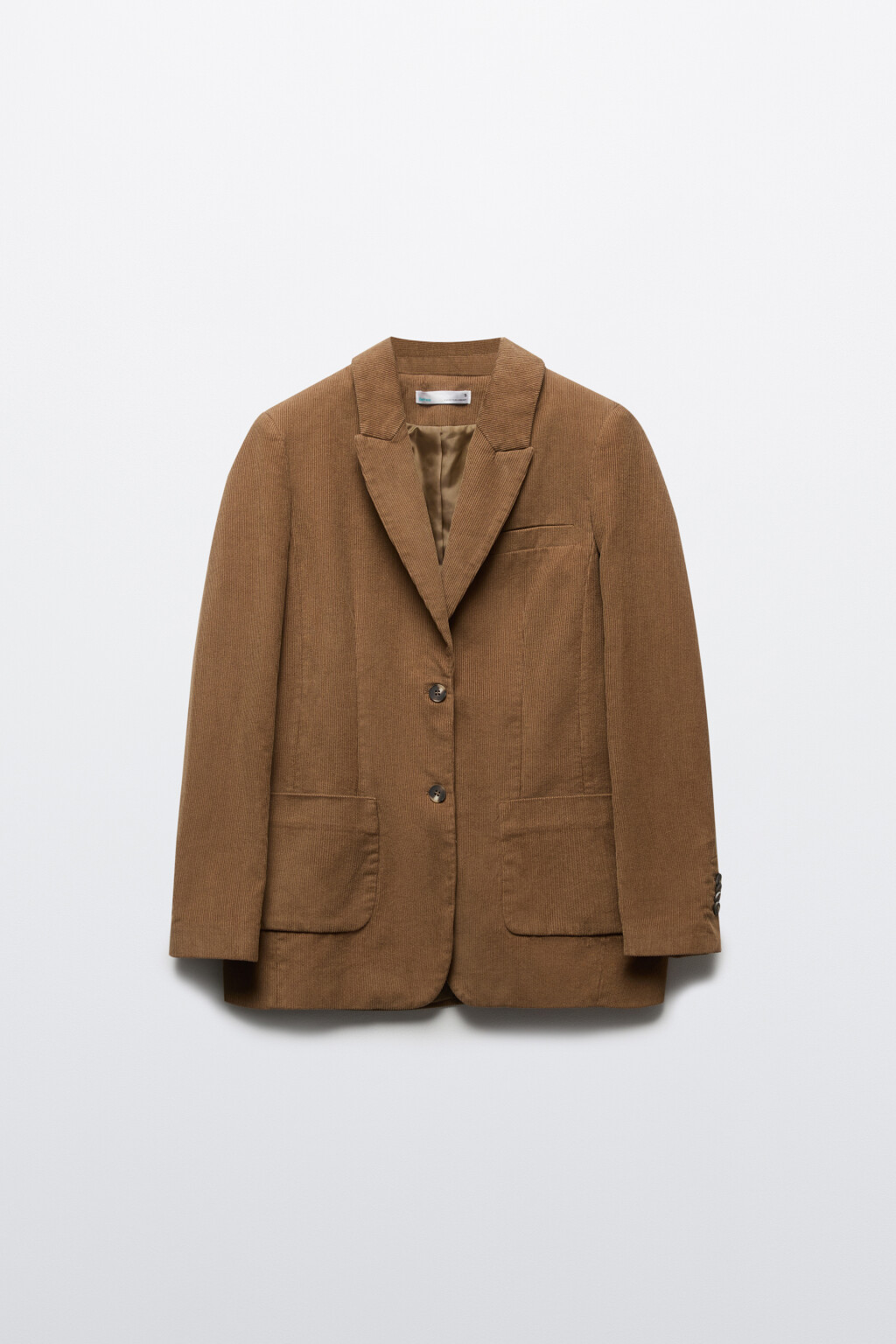 Пиджак прямой вельветовый - цвет бежевый - 10