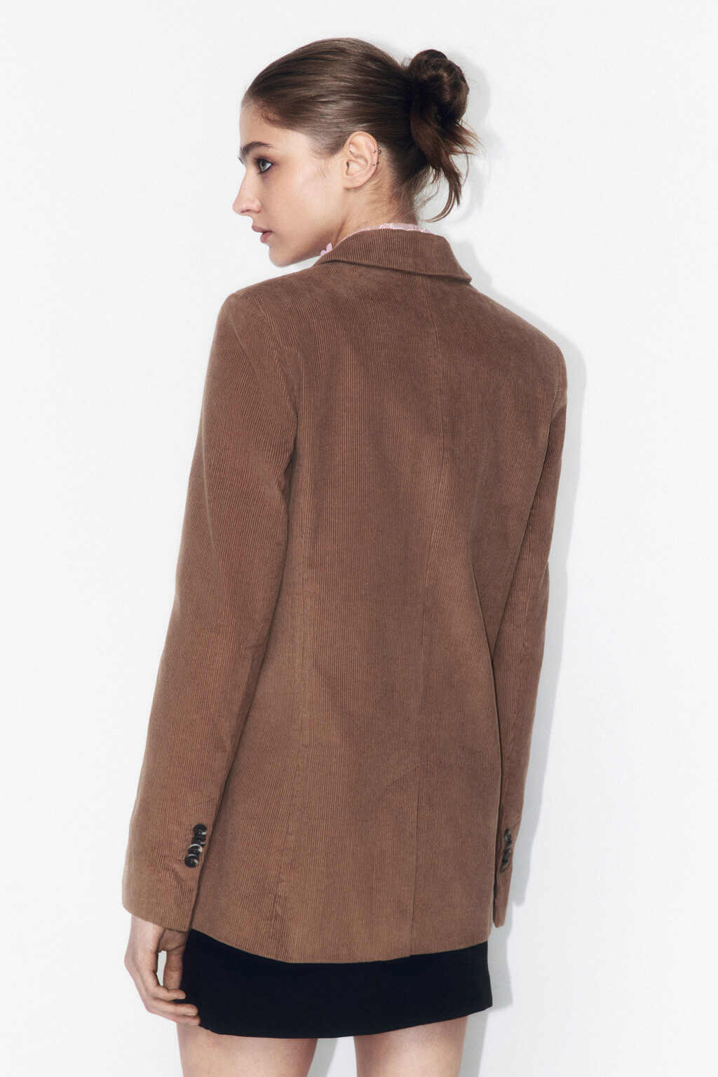 Пиджак прямой вельветовый - цвет бежевый - 5
