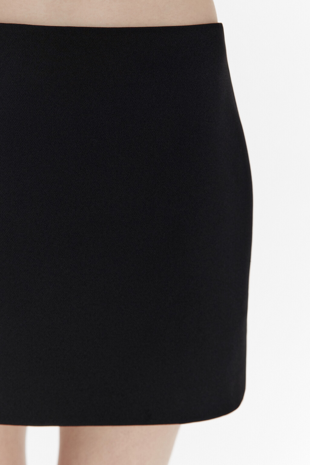 Юбка-шорты мини со средней посадкой - цвет черный - 6