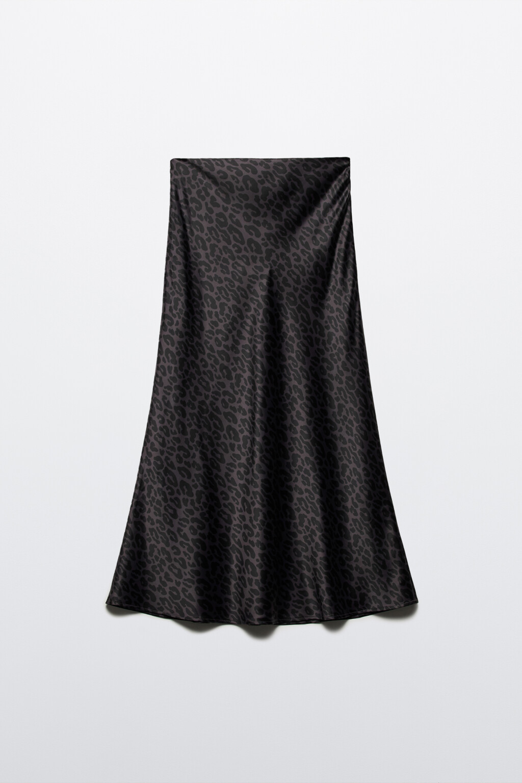 Юбка-годе макси атласная со средней посадкой - цвет серый - 7