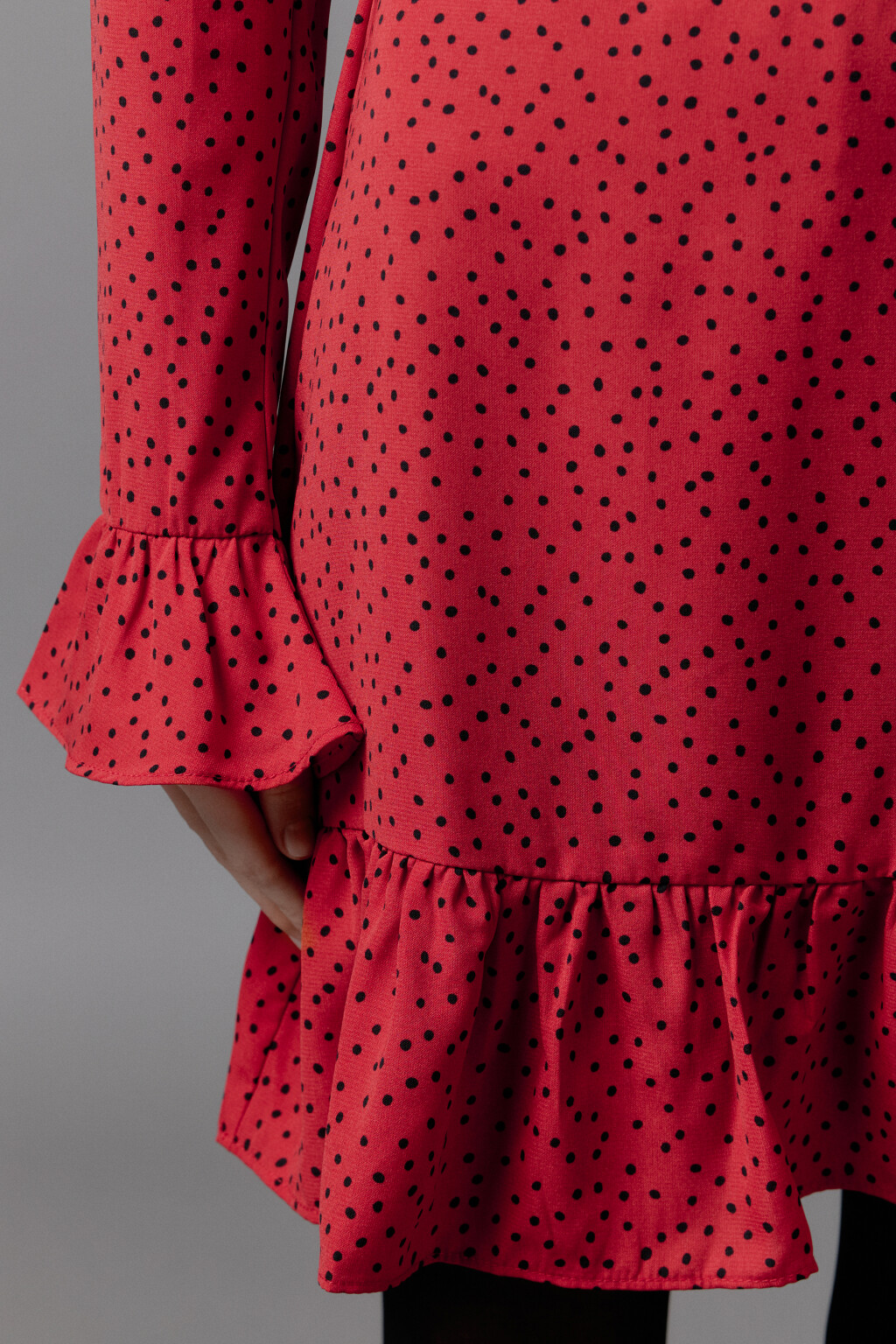 Платье мини с воланами и воротничком - цвет мультиколор - 9