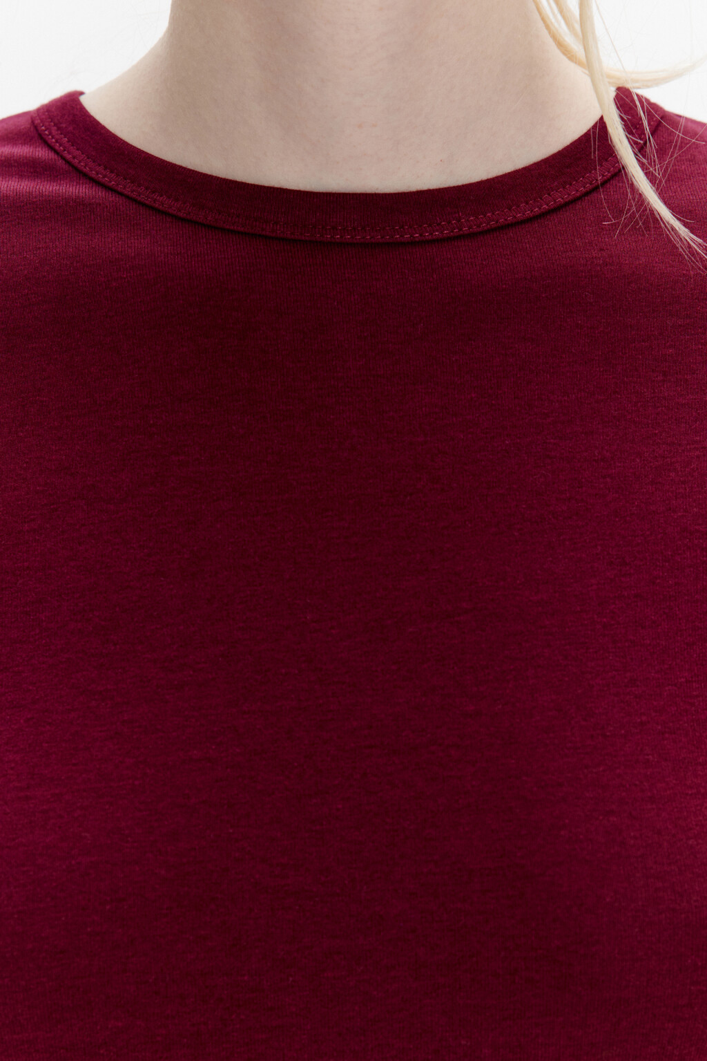 Платье миди трикотажное облегающее - цвет бордовый - 6