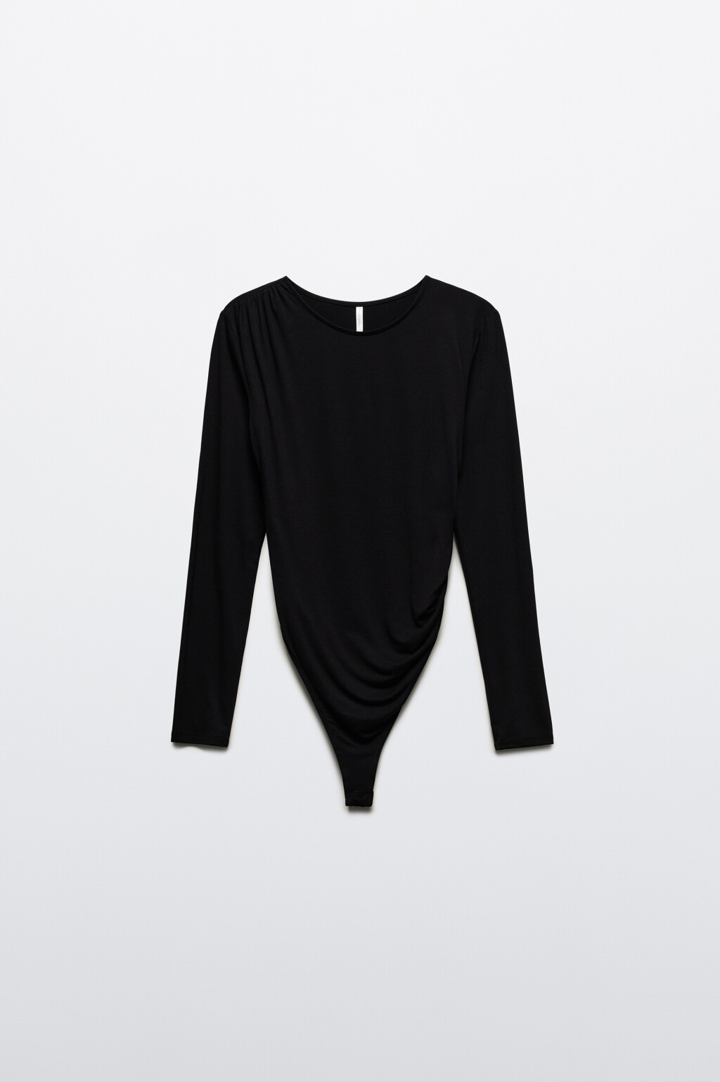 Блузка-боди вискозная с драпировками - цвет черный - 9