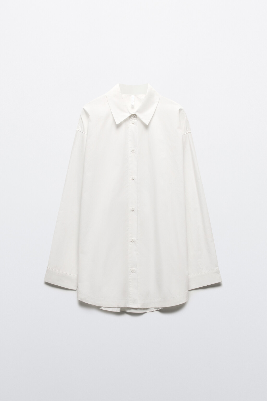 Рубашка oversize из хлопка - цвет белый - 8