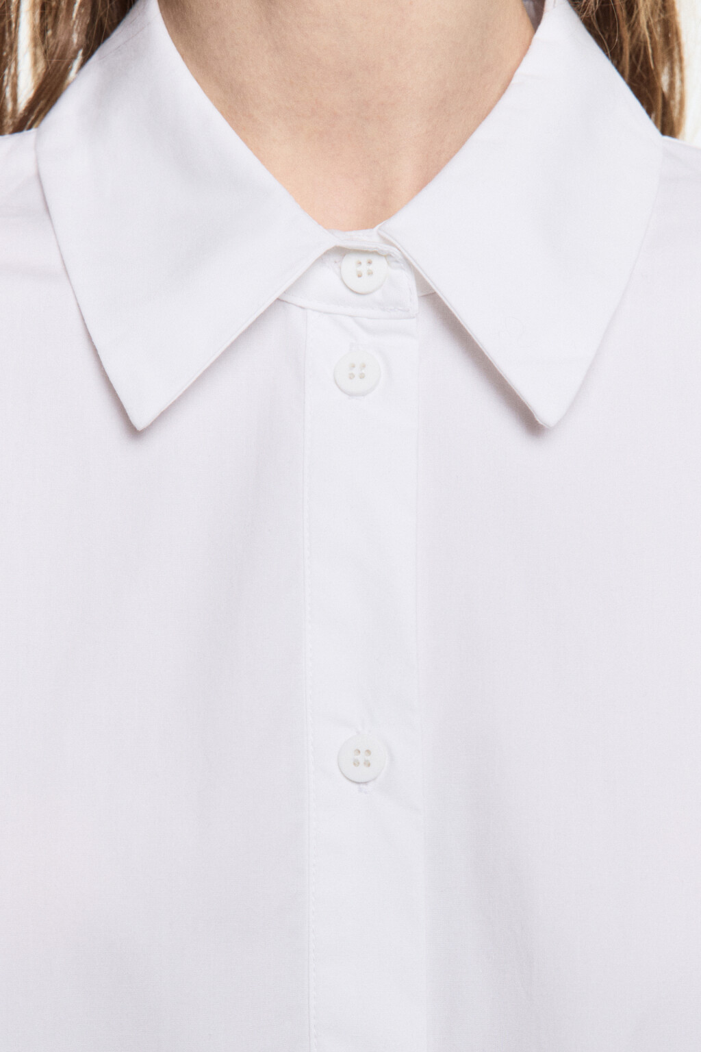 Рубашка oversize из хлопка - цвет белый - 6