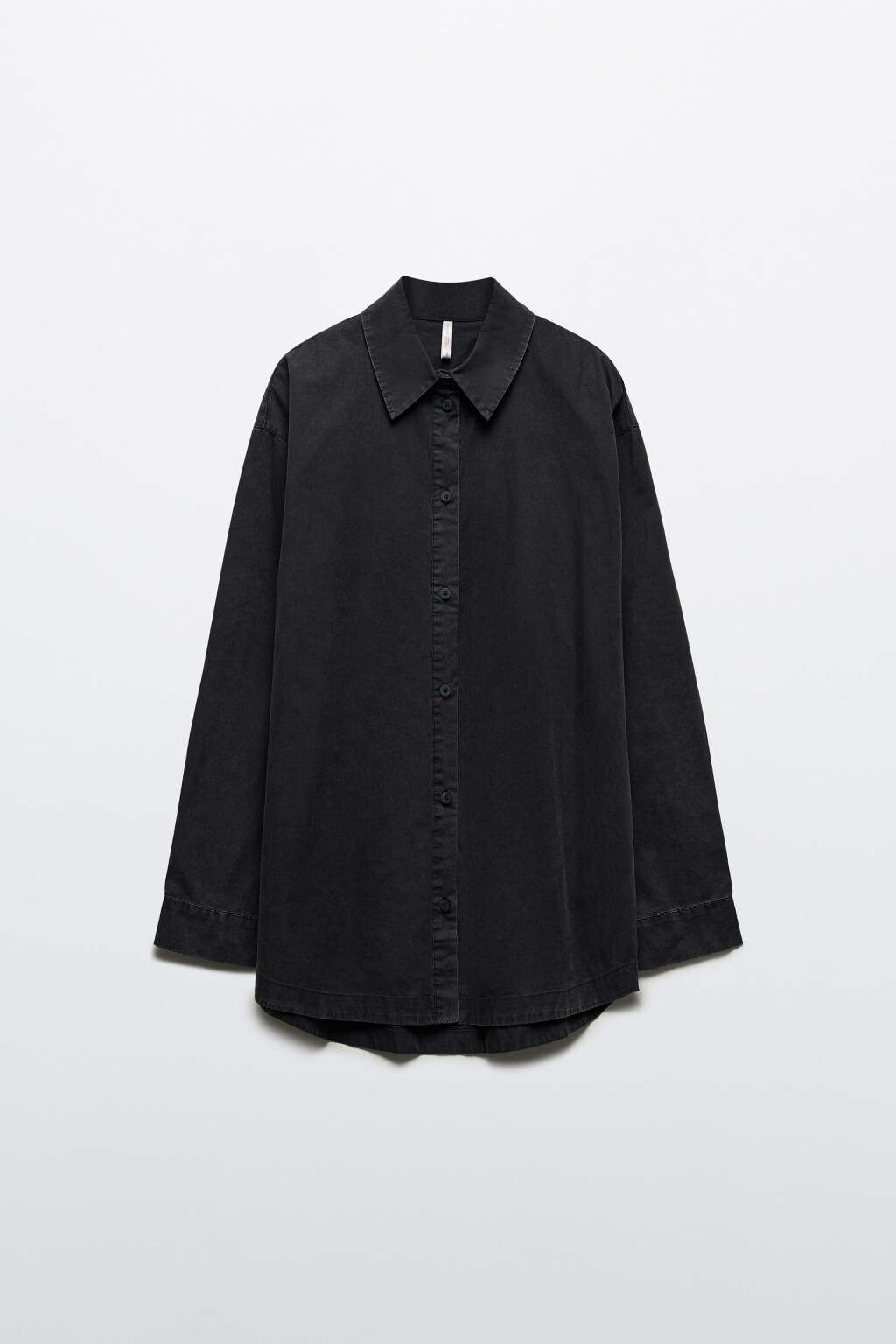 Рубашка oversize из хлопка - цвет серый - 8